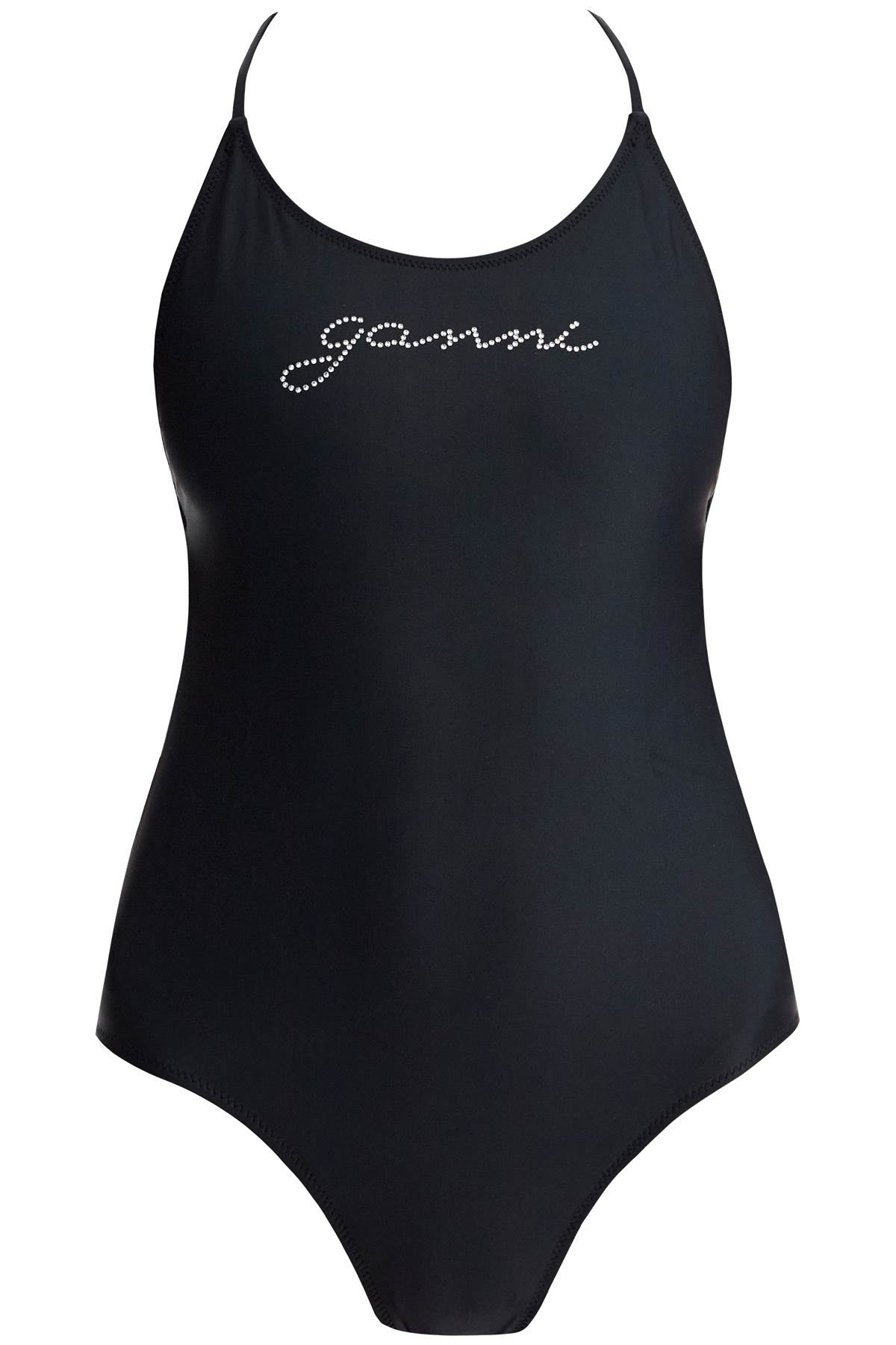 Ganni one-piece swimsuit with logo image 0