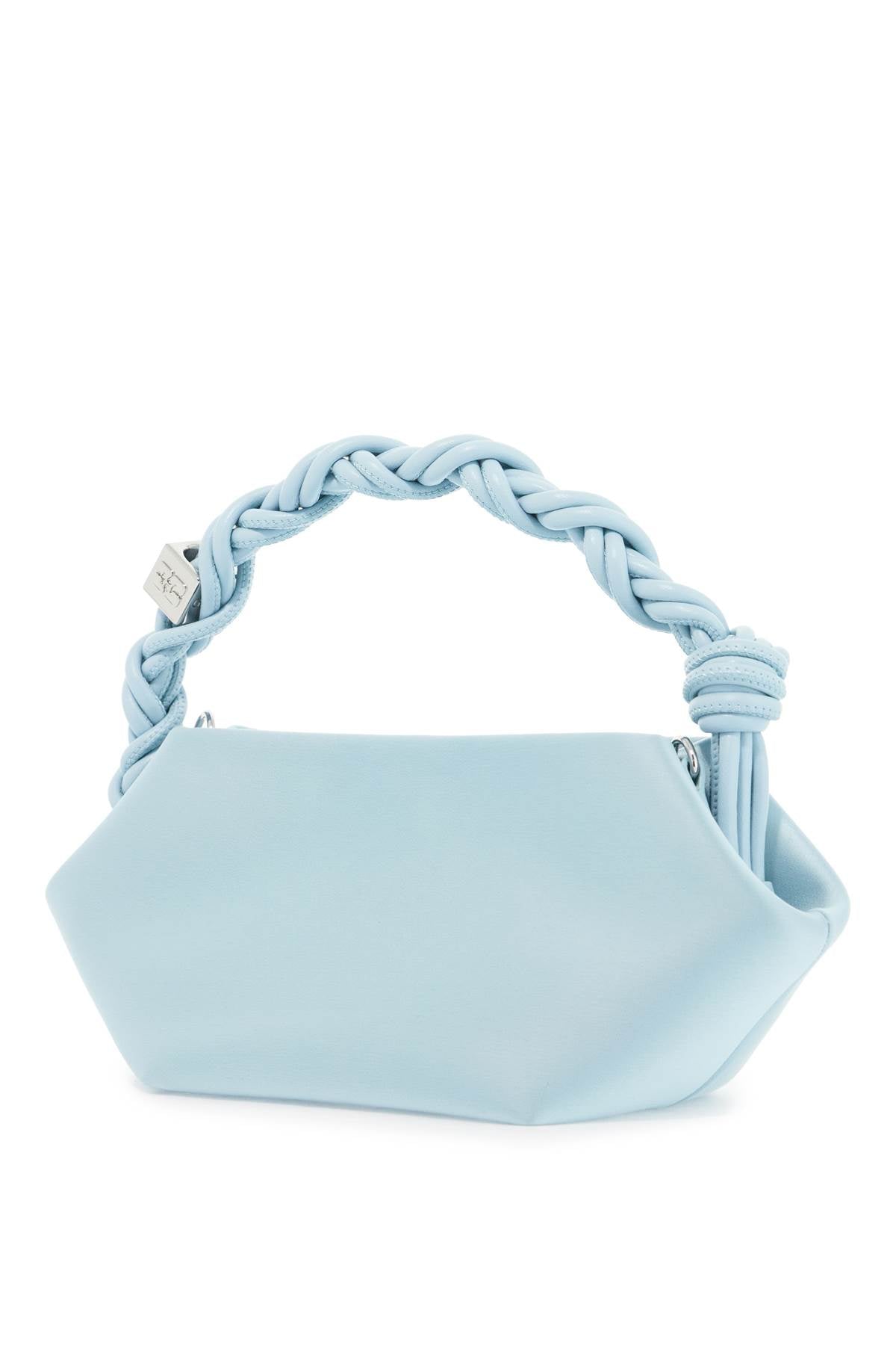 Ganni Mini Bou Satin Handbag: Hexagonal Shaped, Crystal Butterfly Logo image 1