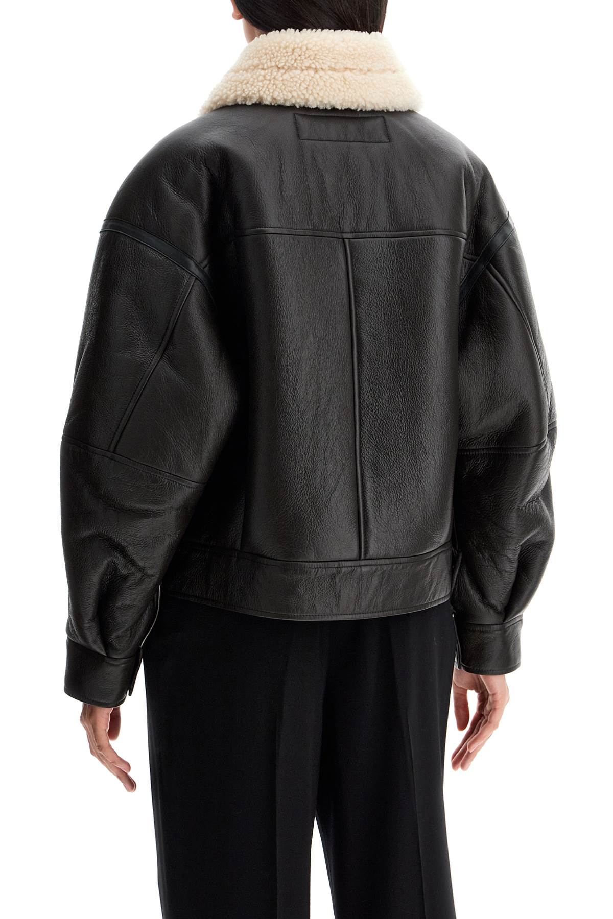 Acne Studios oversized shearling jacket image 2