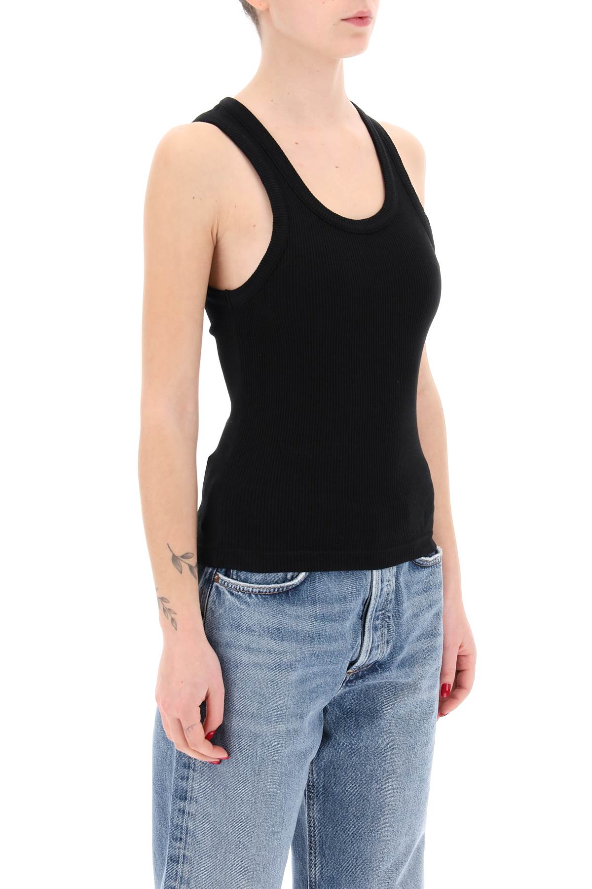 Agolde poppy ribbed tank top image 1