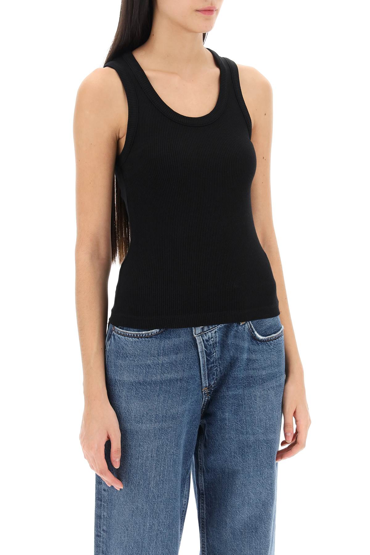 Agolde poppy ribbed tank top image 1