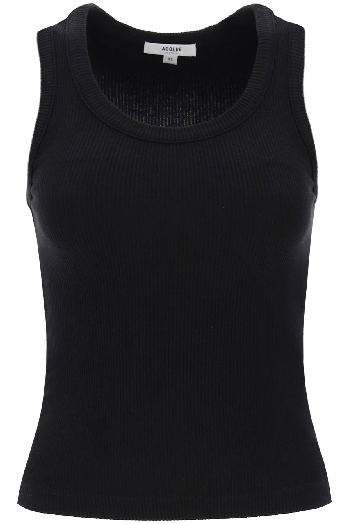 Agolde poppy ribbed tank top image 0