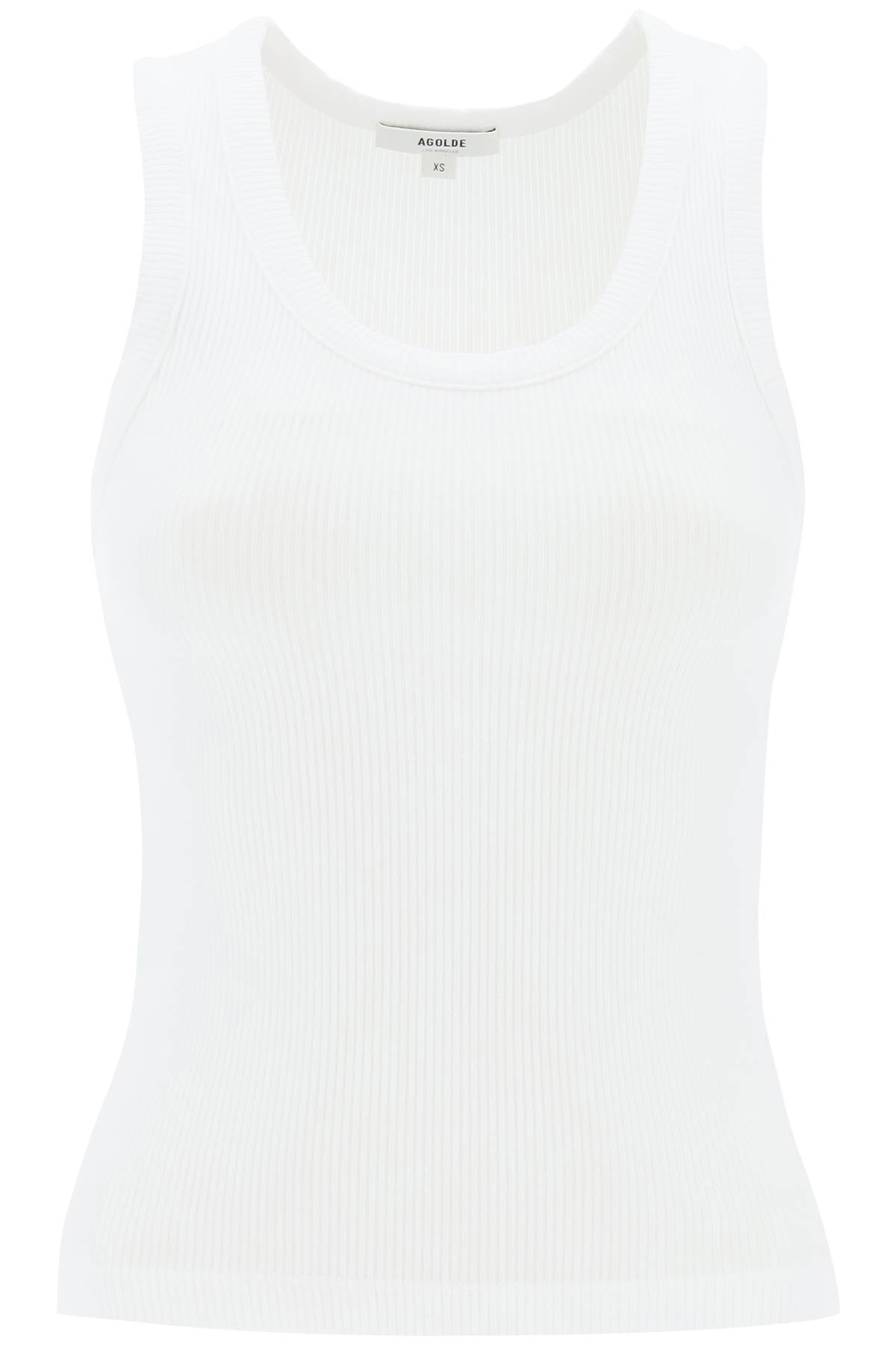 Agolde poppy ribbed tank top image 0