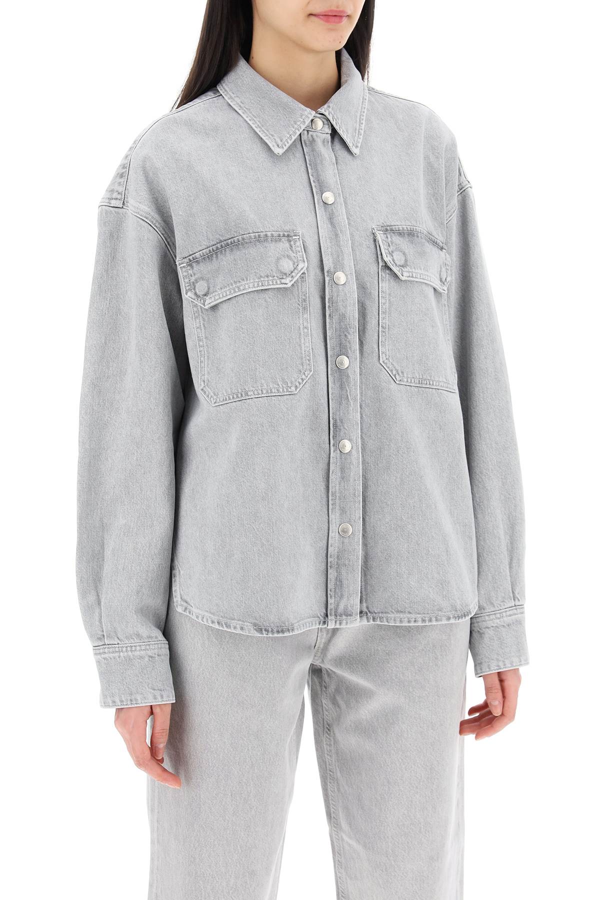 Agolde Gwen Recycled Cotton Denim Shirt image 1