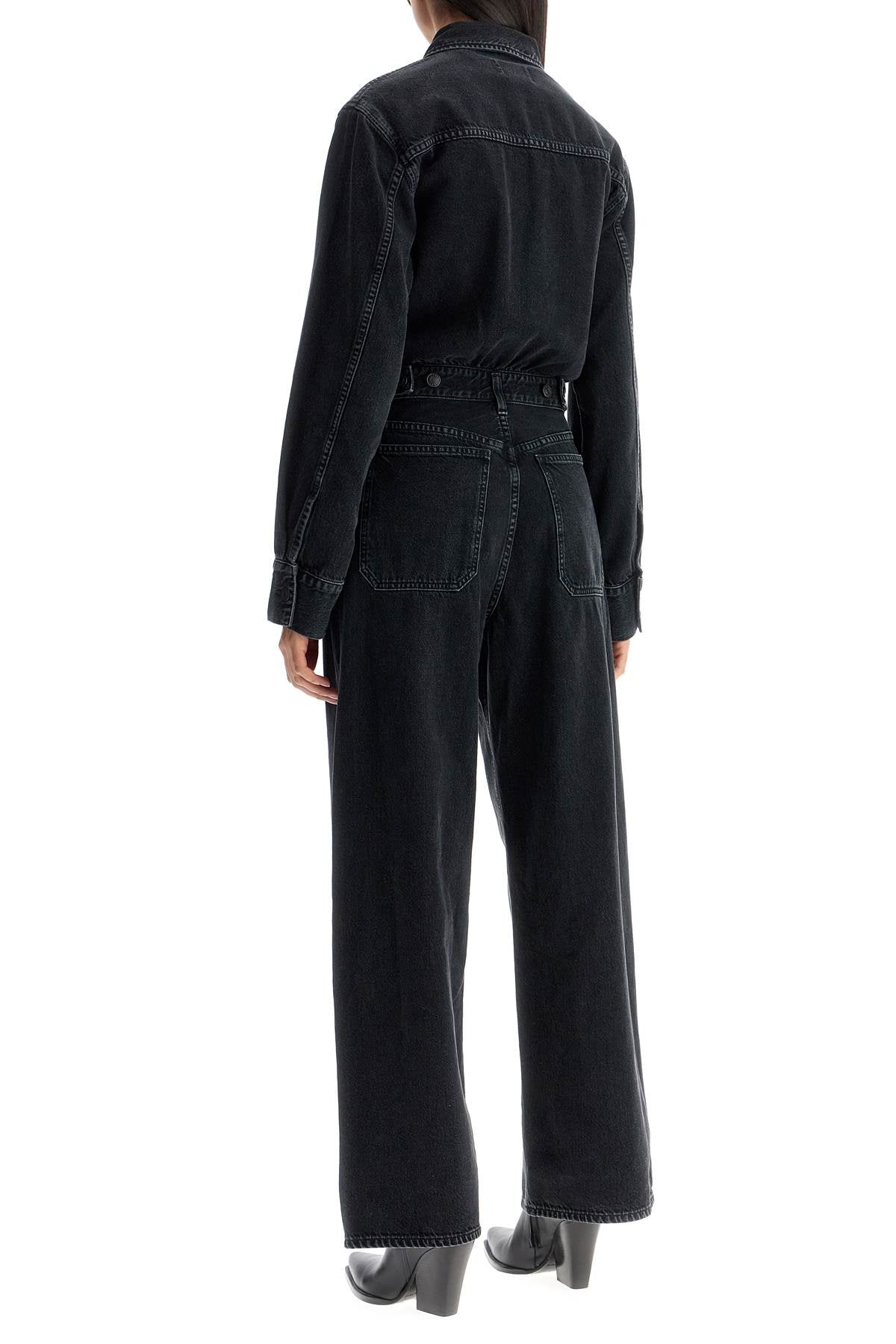 Agolde Tane Washed Denim Jumpsuit image 2