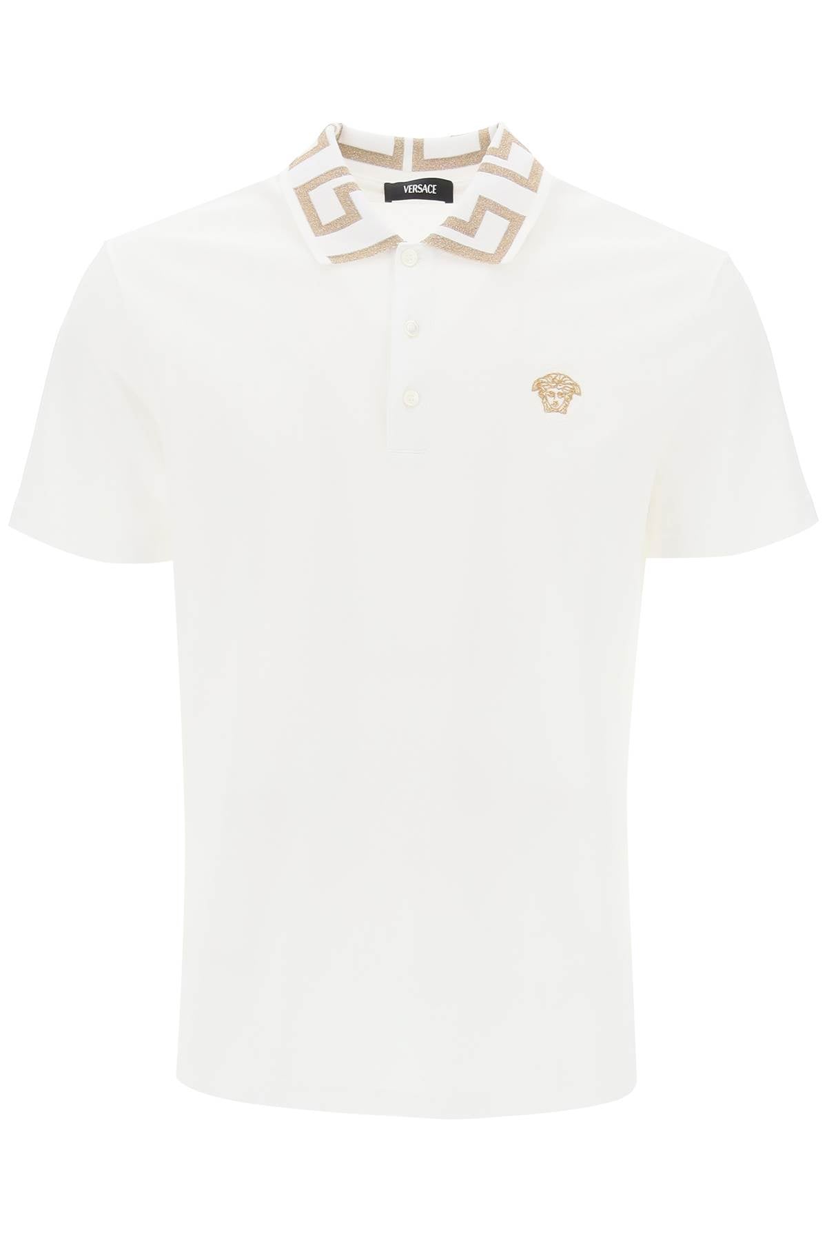 Versace Men's Greca Collar Polo Shirt image 0