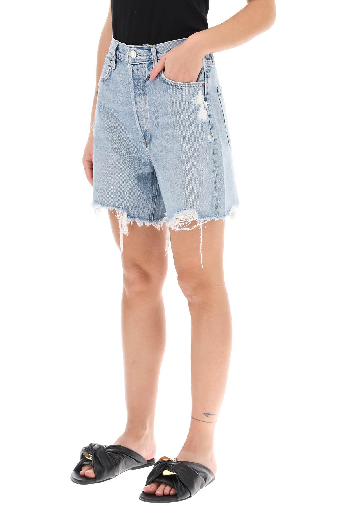 Agolde stella denim shorts image 3