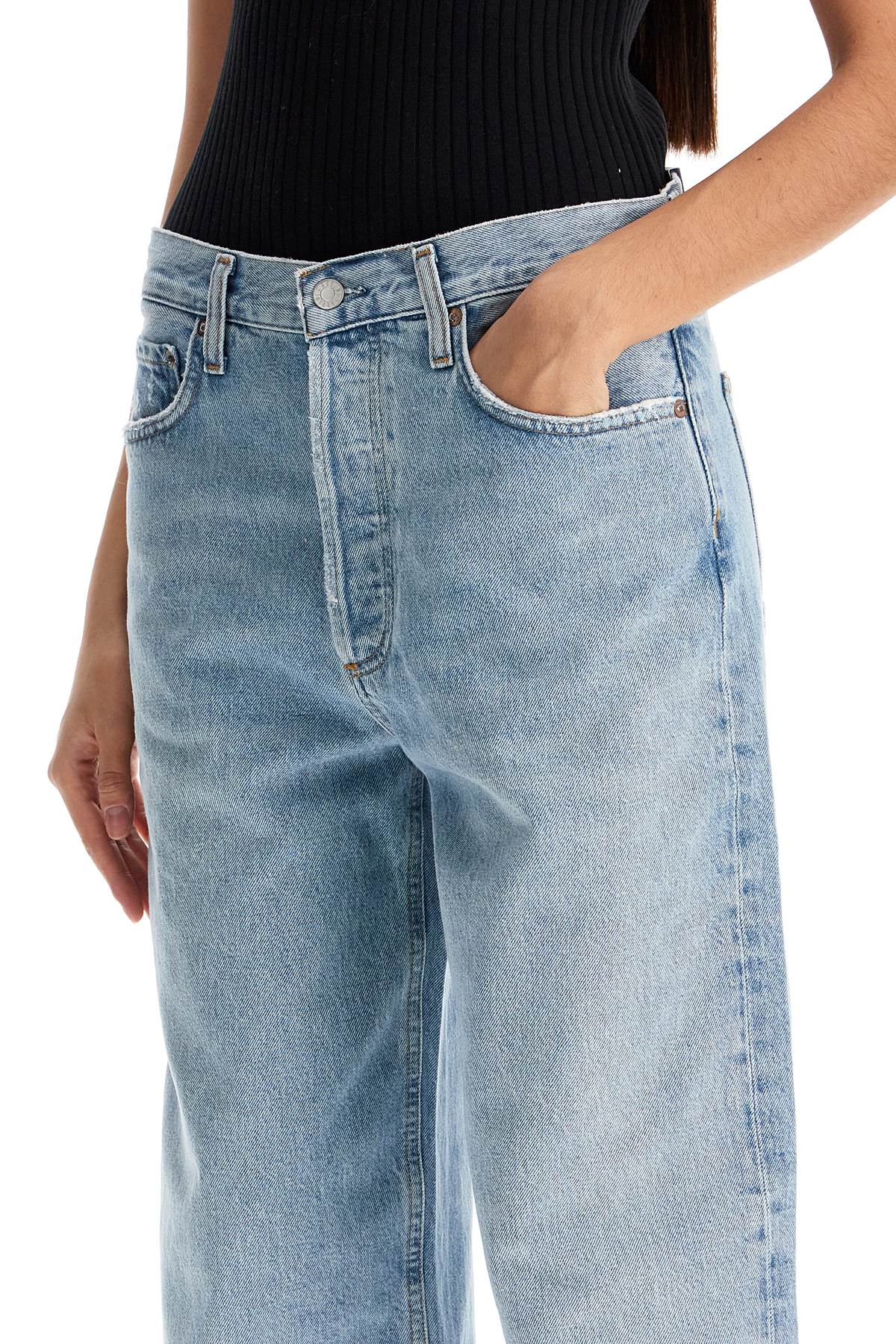 Agolde Low-Slung Baggy Jeans - Light Distressed Wash image 3