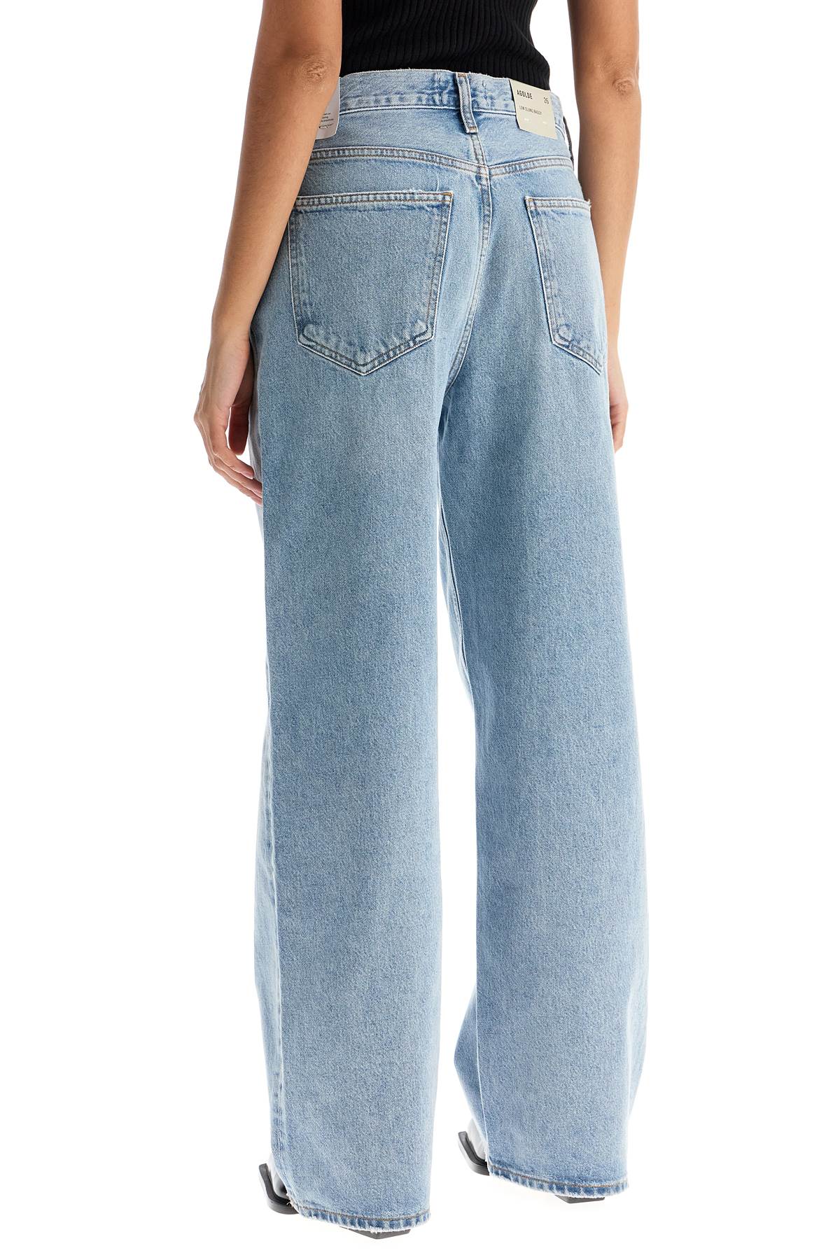 Agolde Low-Slung Baggy Jeans - Light Distressed Wash image 2