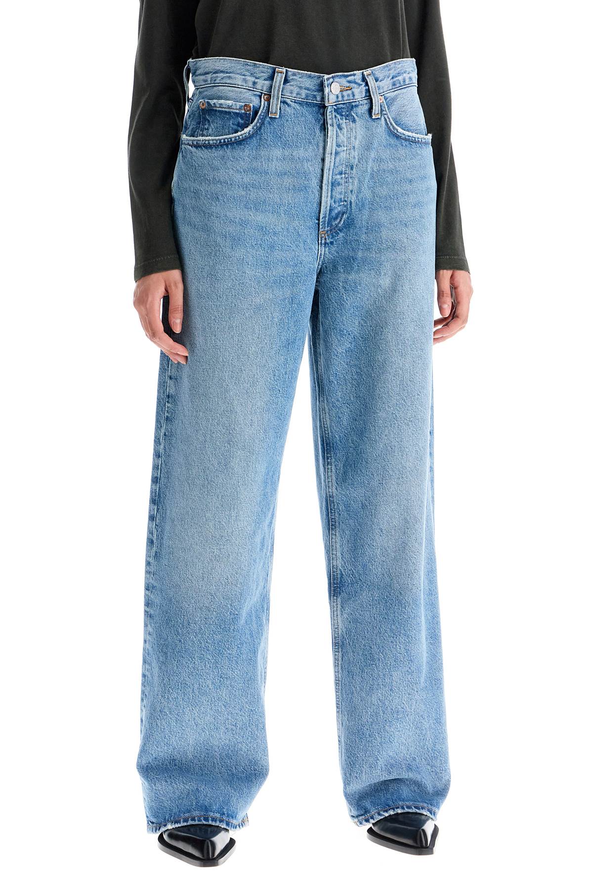 AGOLDE Low Slung Baggy Jeans: Recycled Vintage Wash image 1