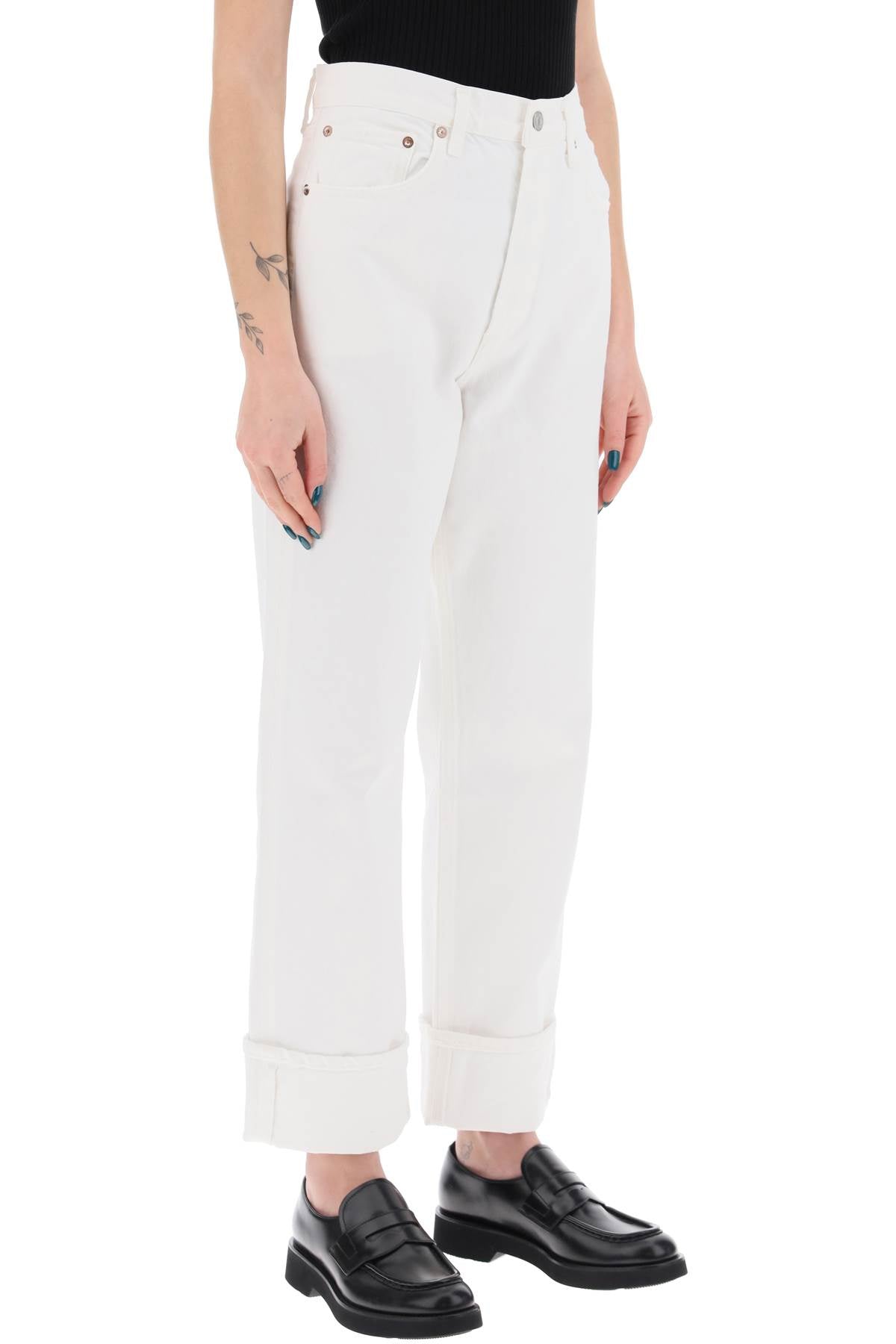 Agolde Fran Straight Crop Jeans with Low Crotch image 1