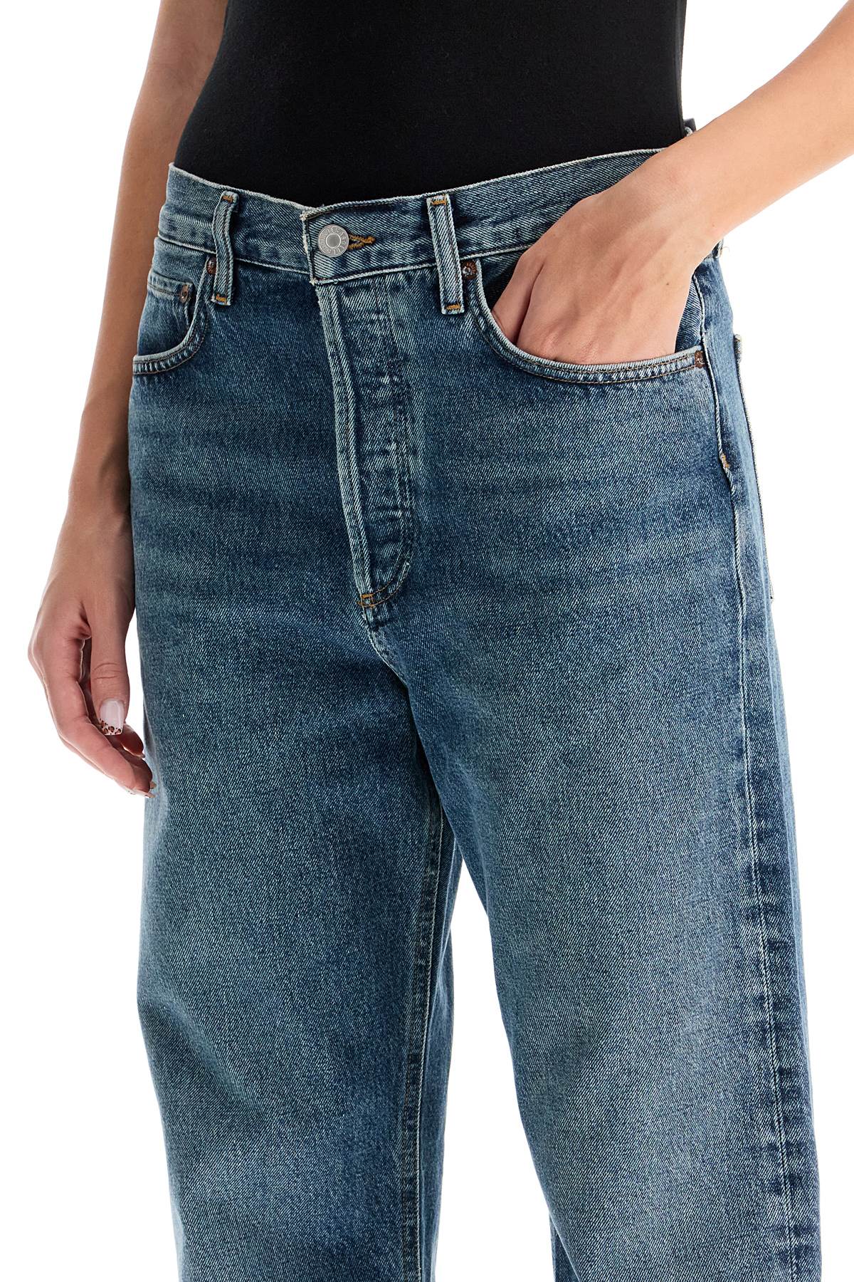 Agolde Fran Straight Low-Waist Jeans - Dark Vintage Wash image 3