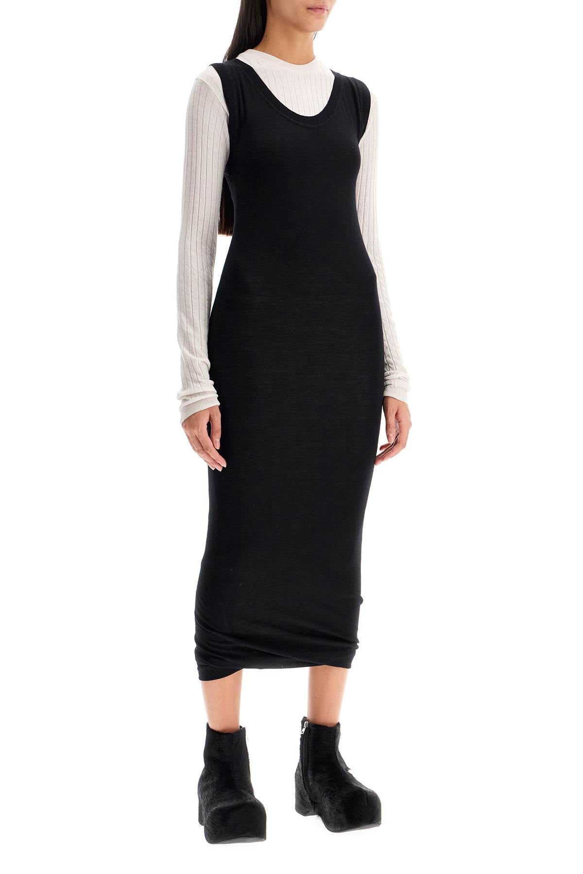 Marni Layered Wool Knit Midi Dress image 1