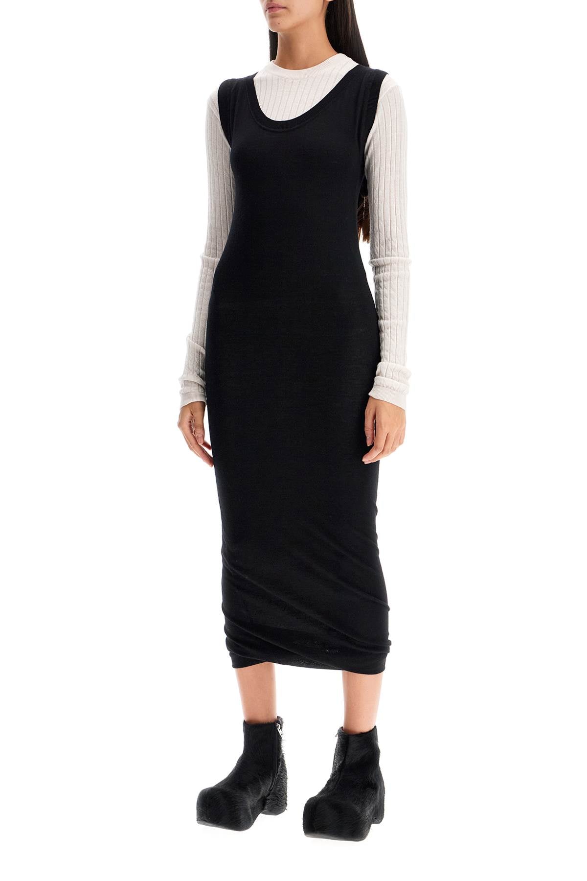 Marni Layered Wool Knit Midi Dress image 3