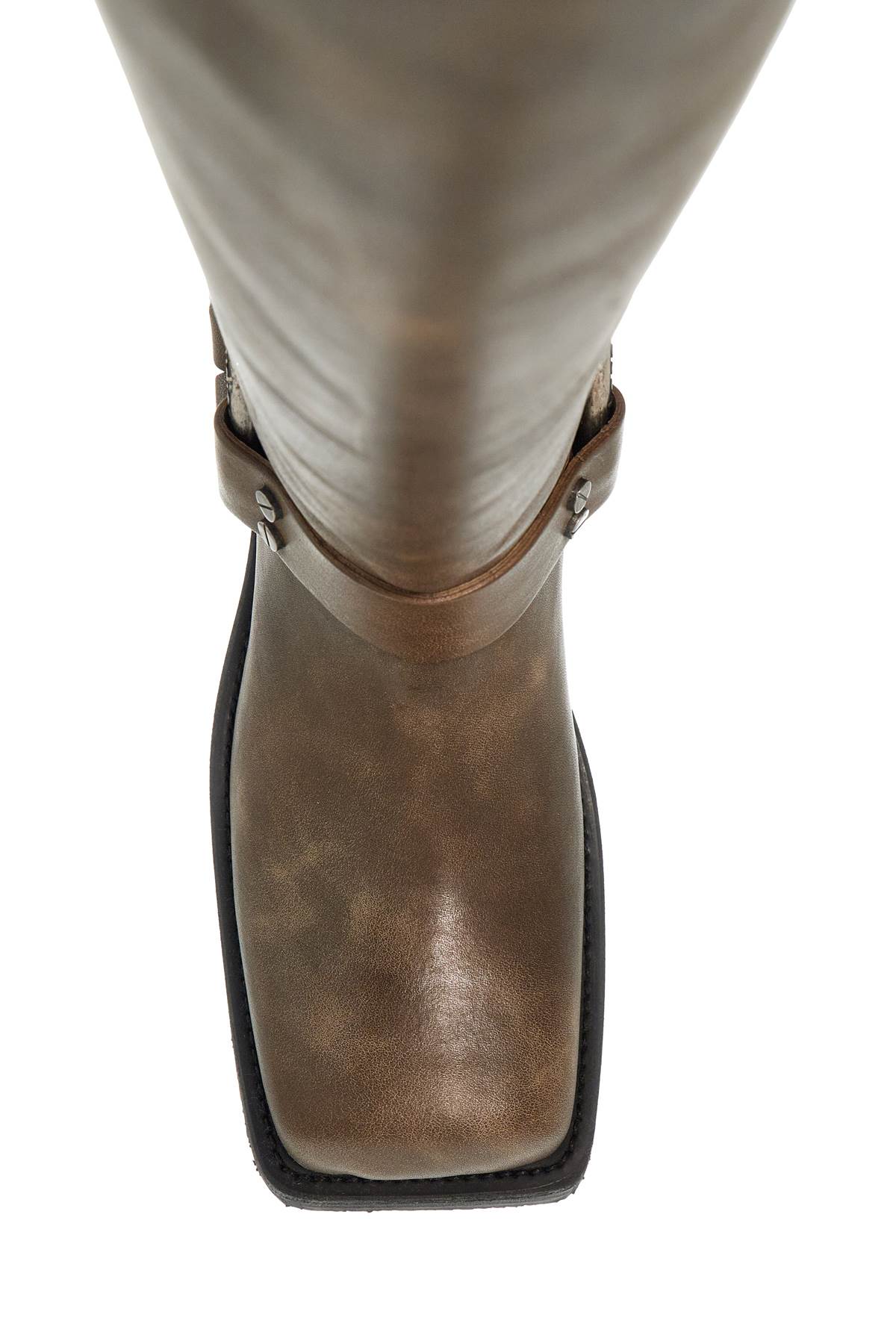 Acne Studios Vintage Leather Biker Boots image 1