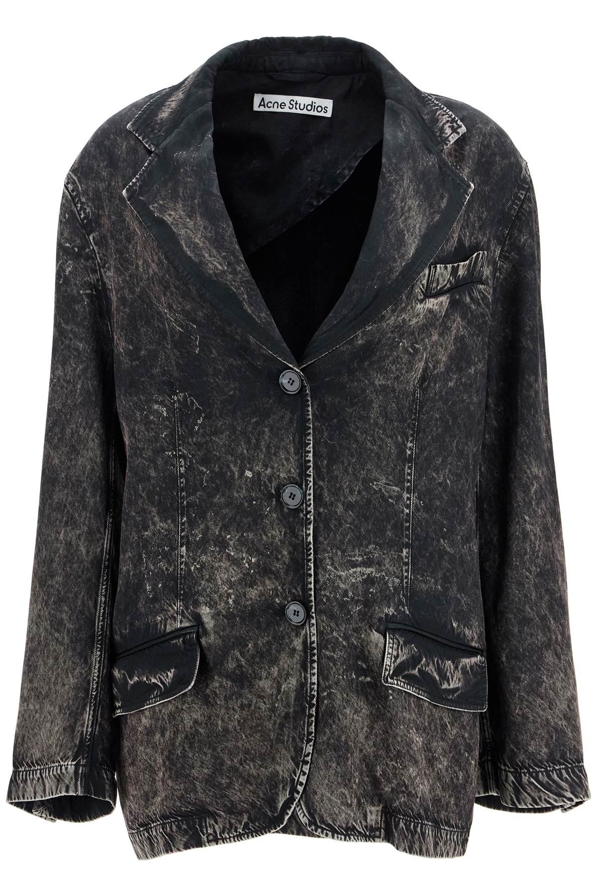 Acne Studios Viscose Trompe L'oeil Denim Blazer image 0