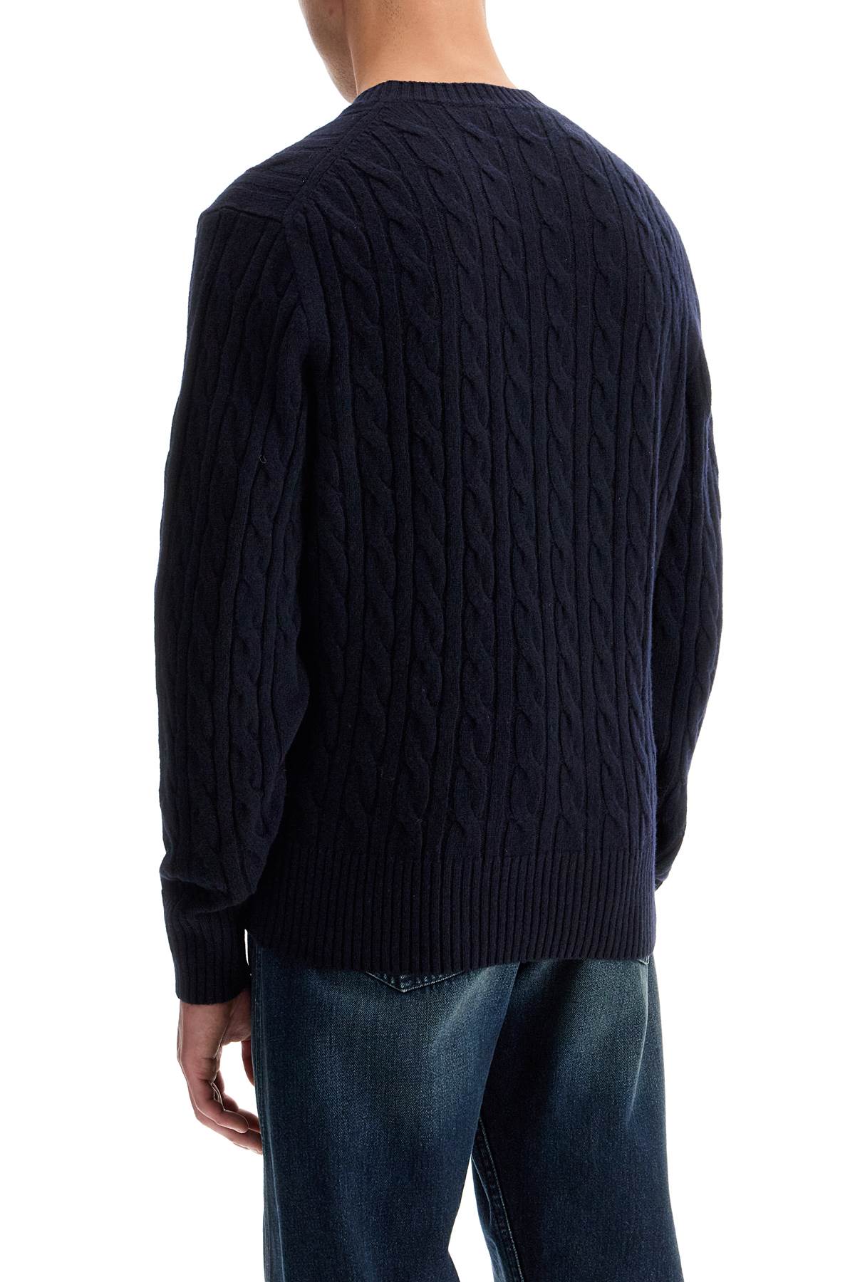 Lacoste Men's Classic Fit Cable Knit Wool Pullover image 2