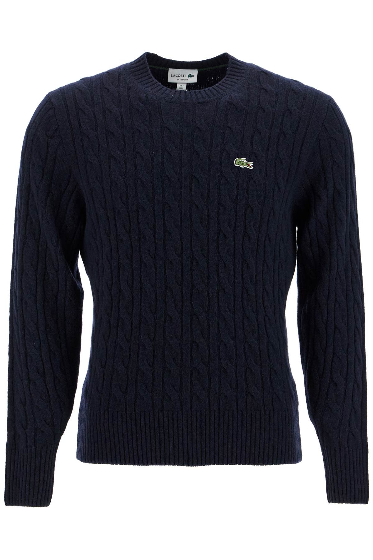 Lacoste Men's Classic Fit Cable Knit Wool Pullover image 0