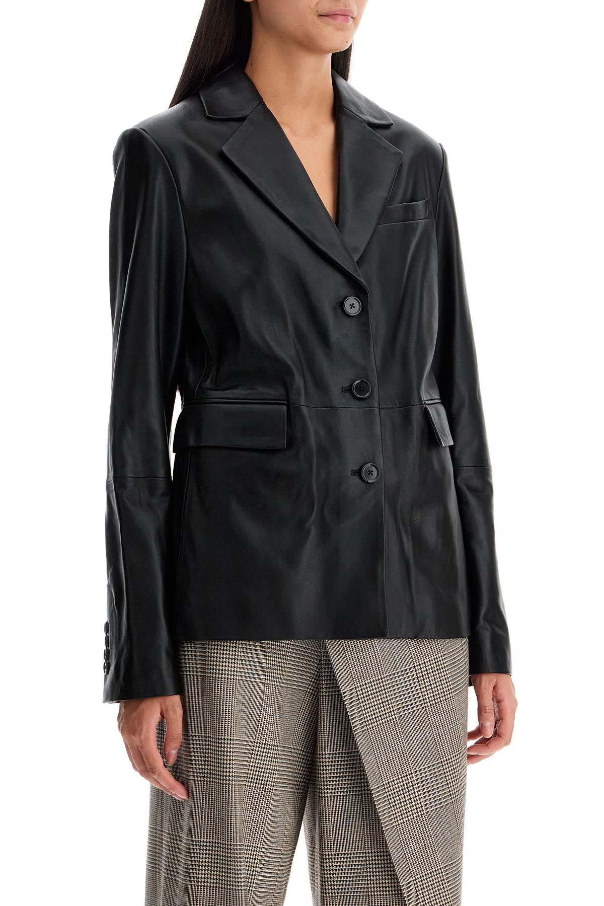 Loulou Studio Aldo Lamb Leather Blazer image 1