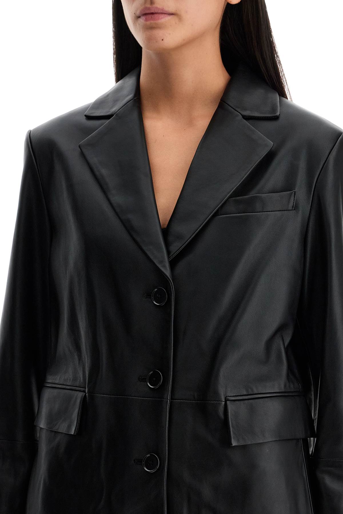 Loulou Studio Aldo Lamb Leather Blazer image 3