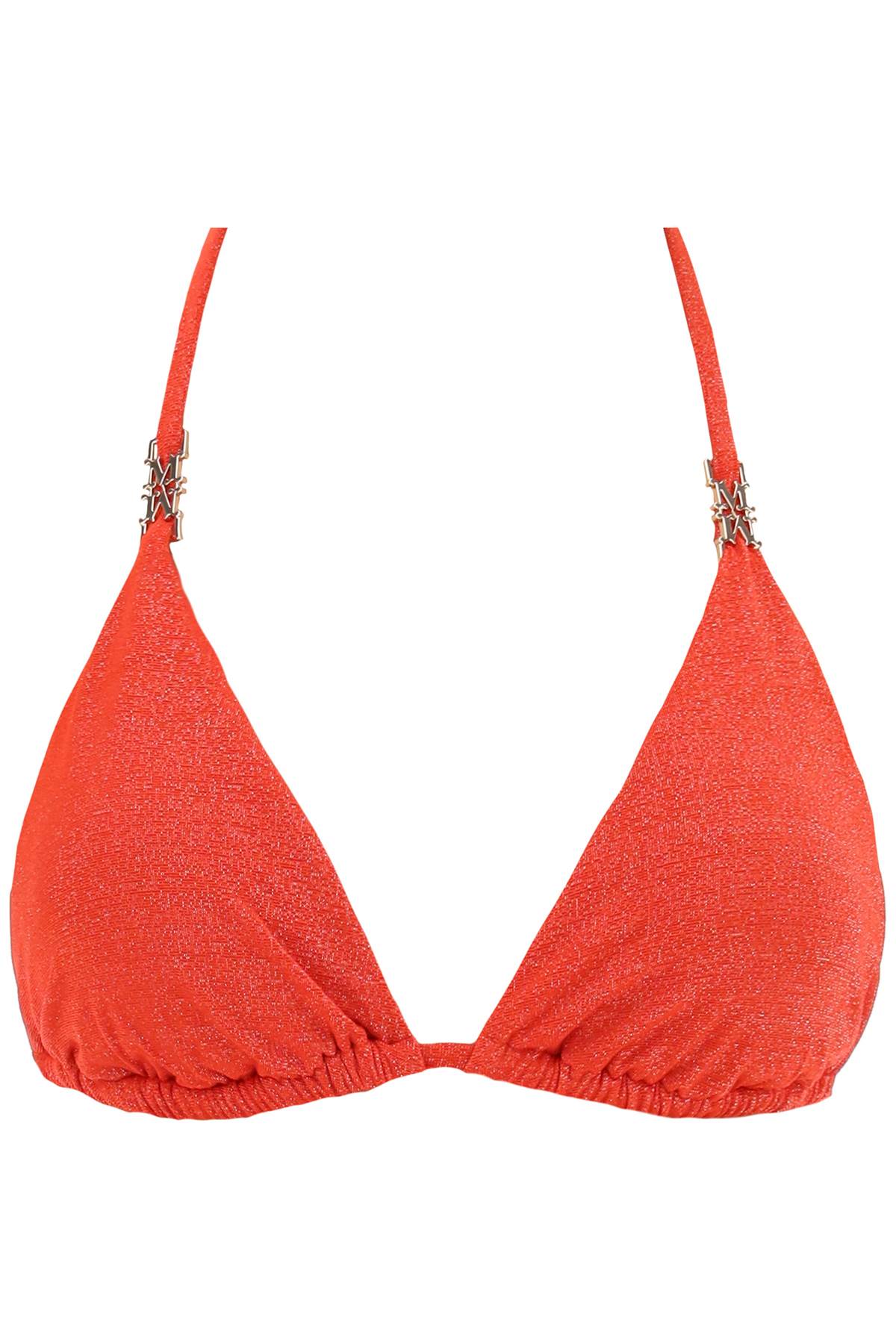 Max Mara Beachwear Triangle Bikini Top with M Monogram Buckle image 0