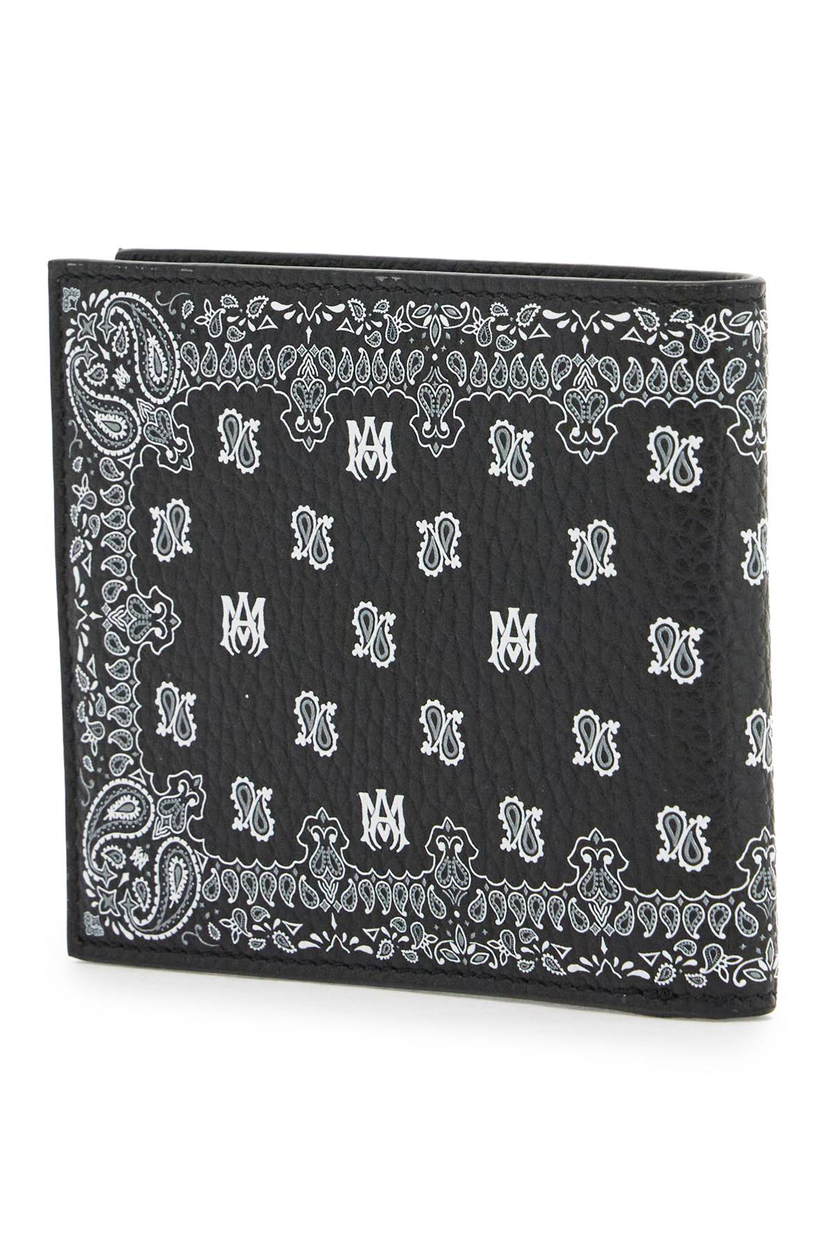 Amiri Paisley Bandana Print Leather Bi-Fold Wallet image 2