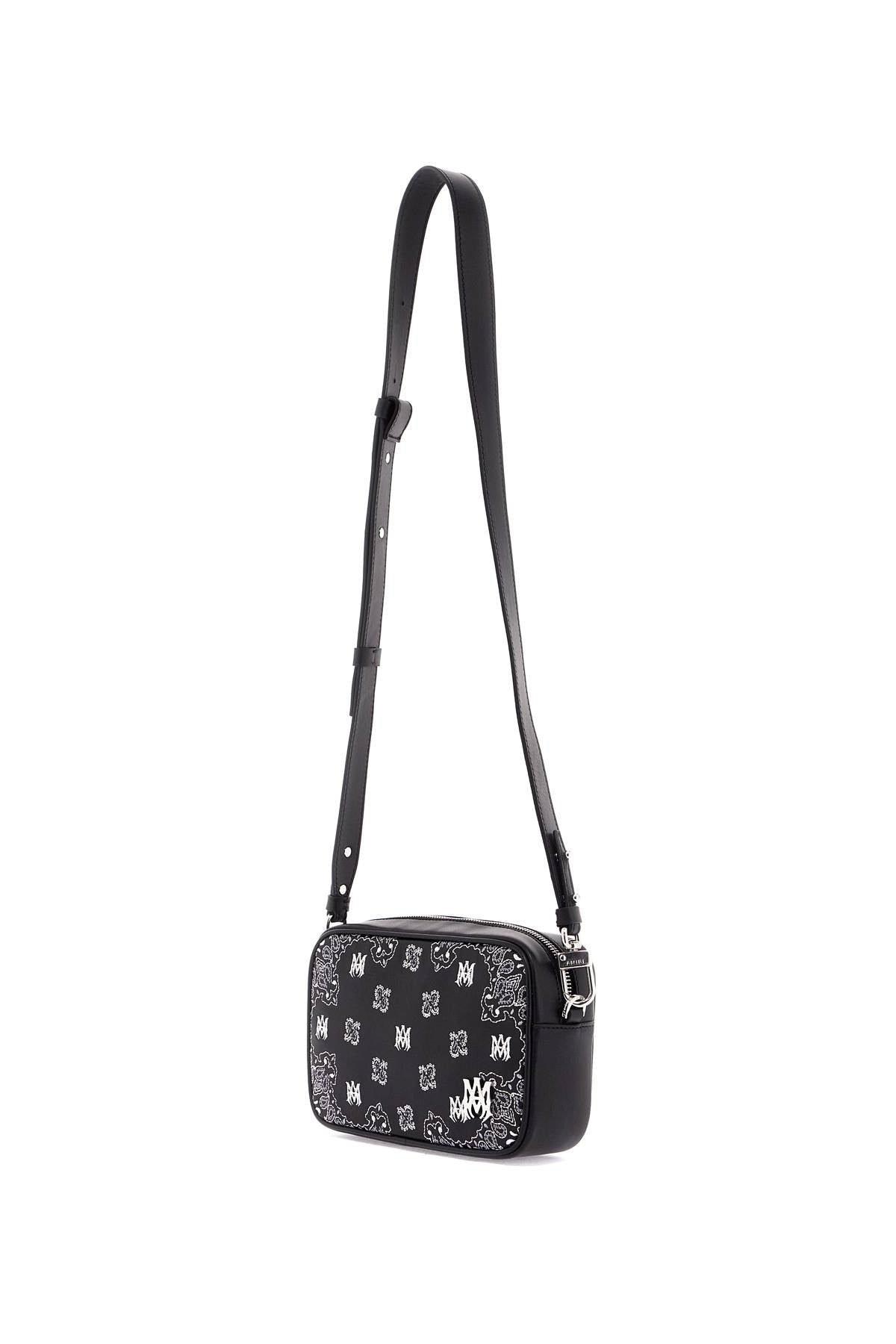 Amiri Bandana Embroidered Leather Camera Bag image 2