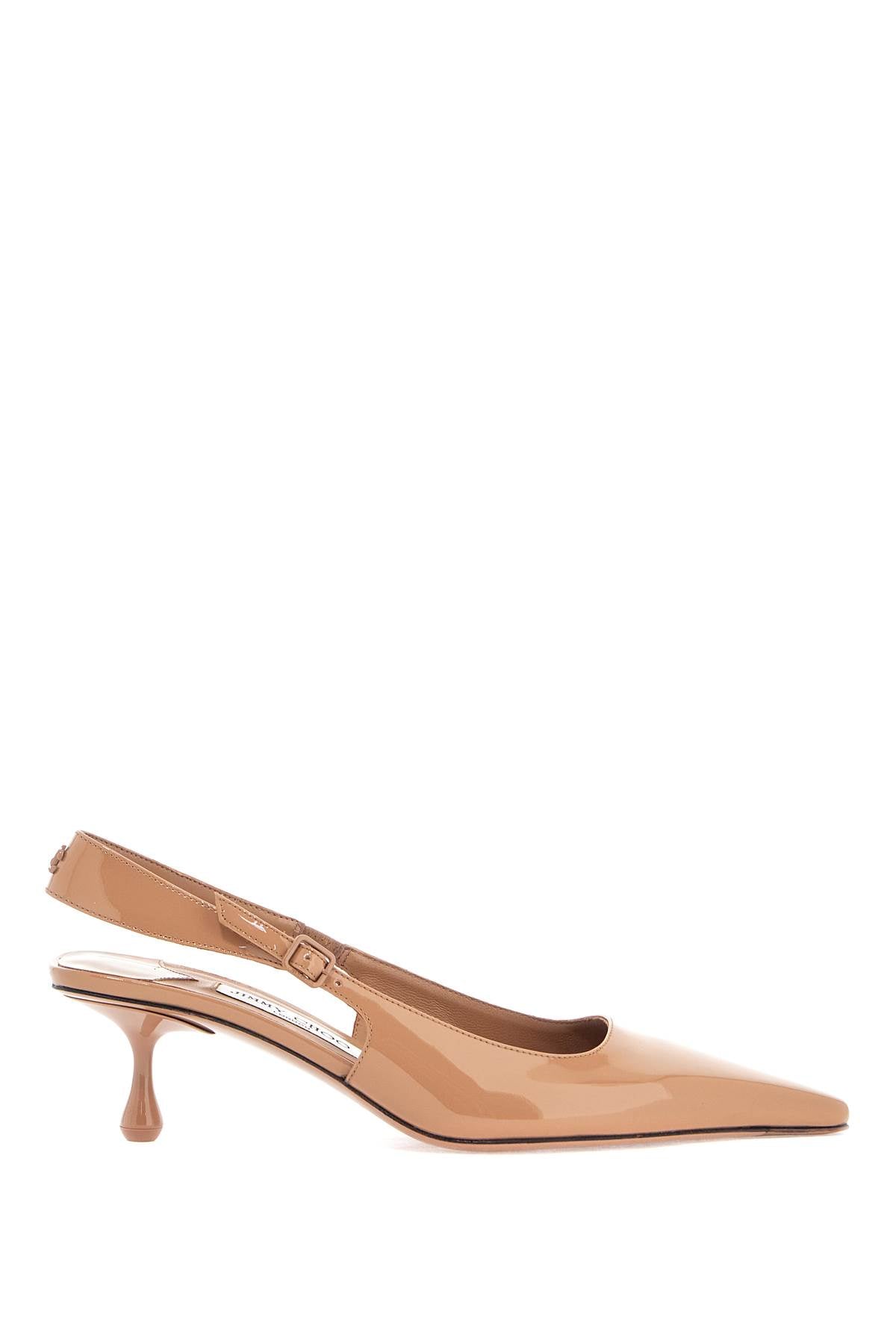 Jimmy Choo Amel 50 Slingback Pumps: Patent Leather, Square Toe, Kitten Heel image 0