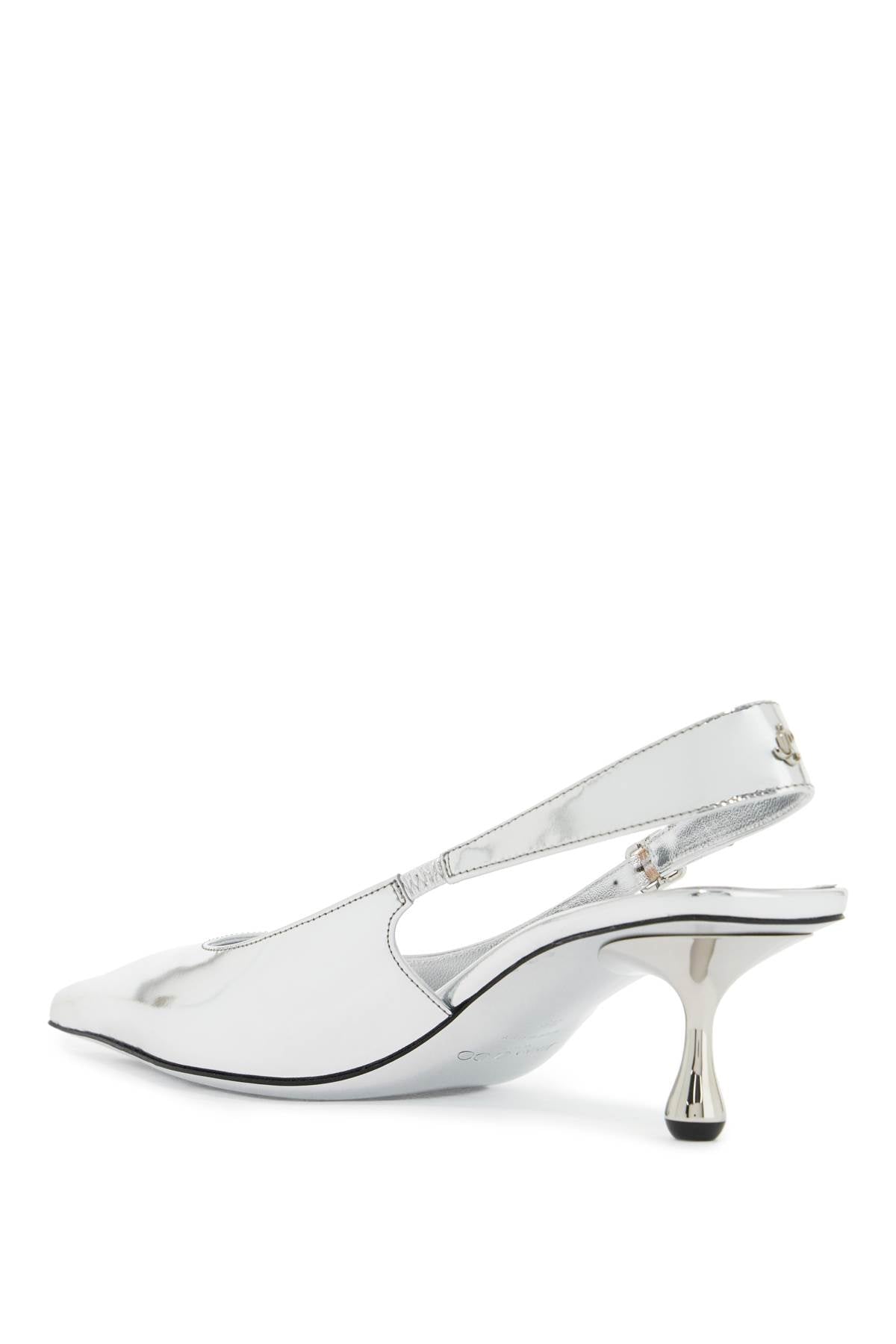 Jimmy Choo Amel 50 Mirrored Leather Slingback Pumps image 2