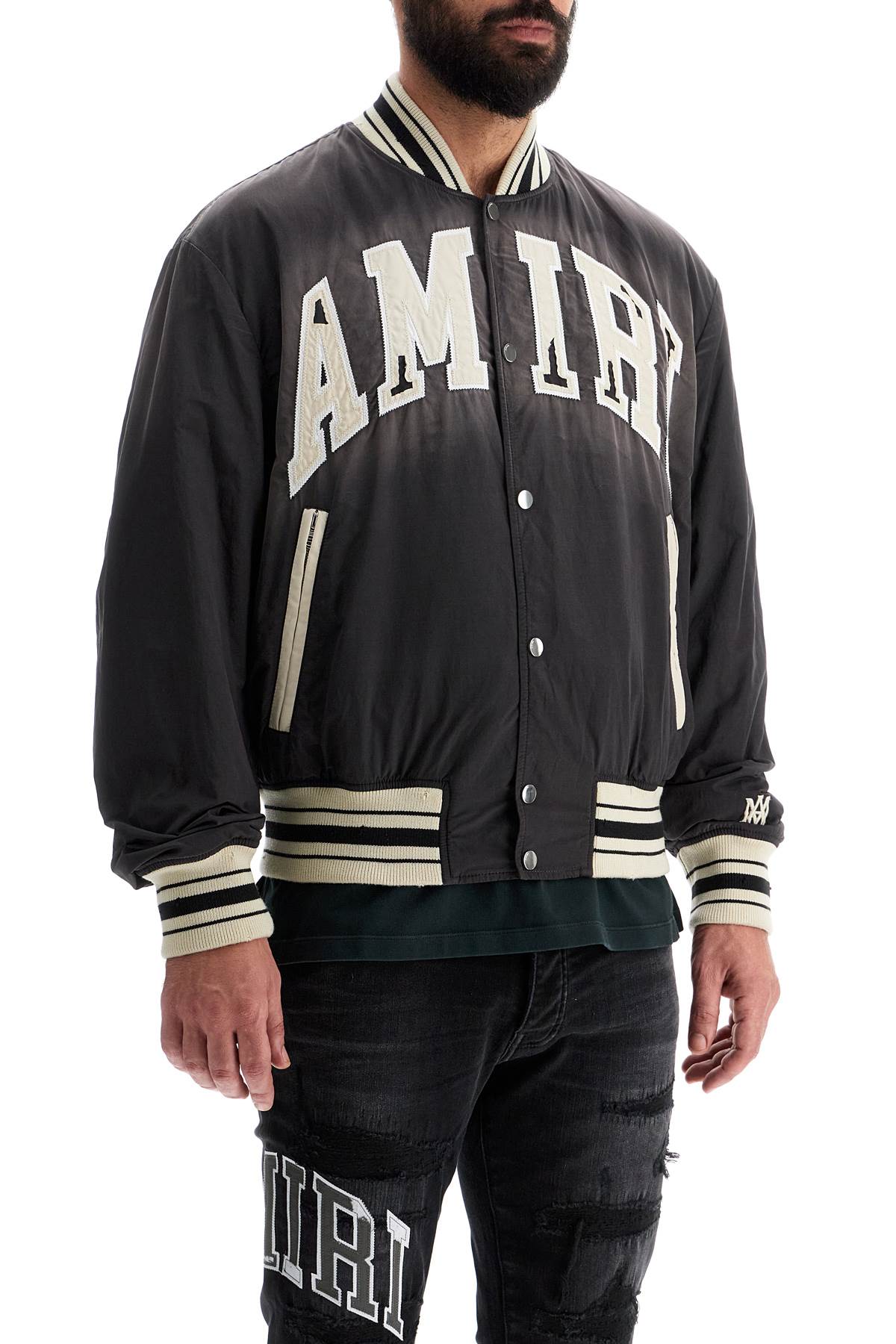 Amiri Sun-Faded Logo Bomber Jacket image 1