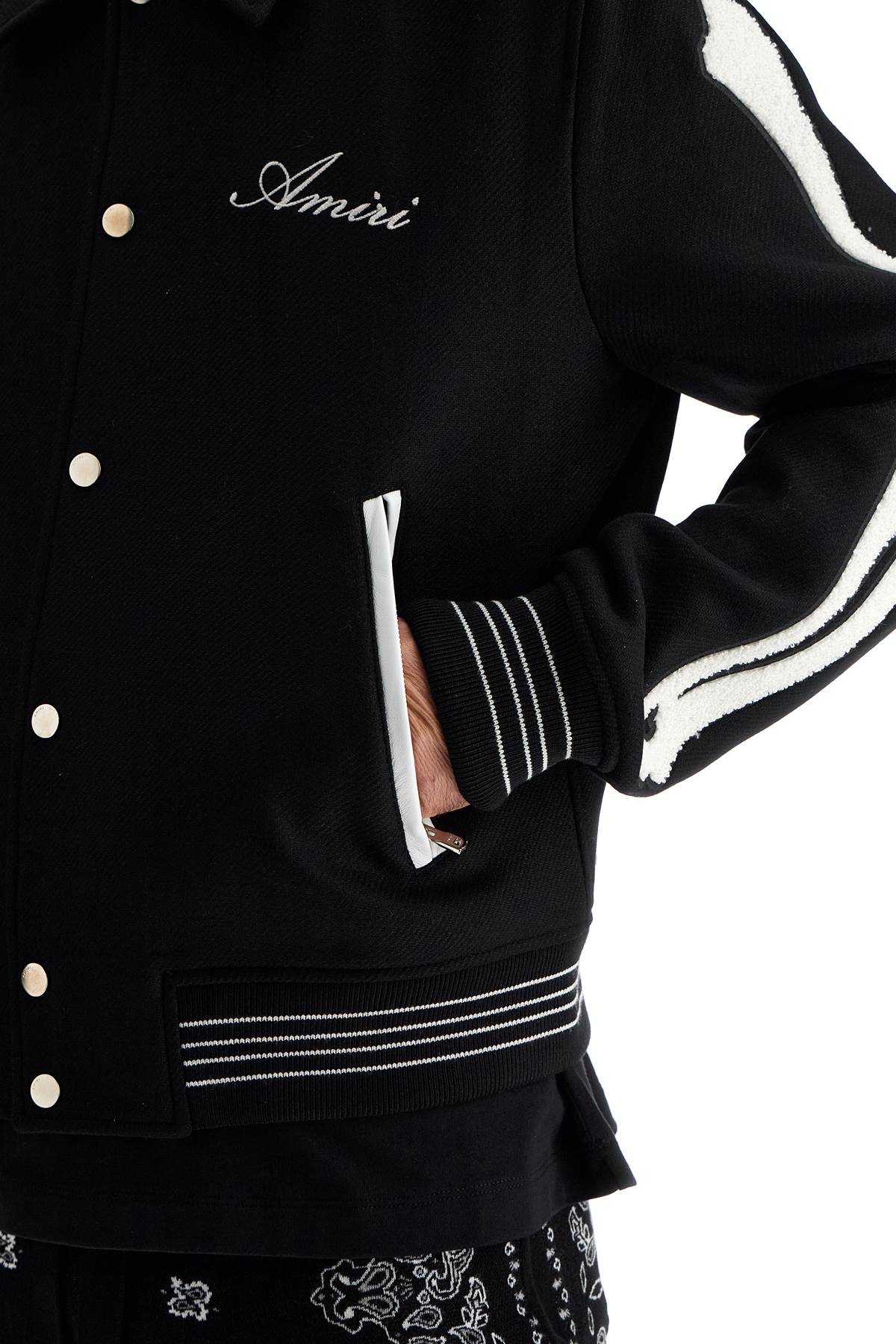 Amiri Bones Varsity Jacket for Men image 3