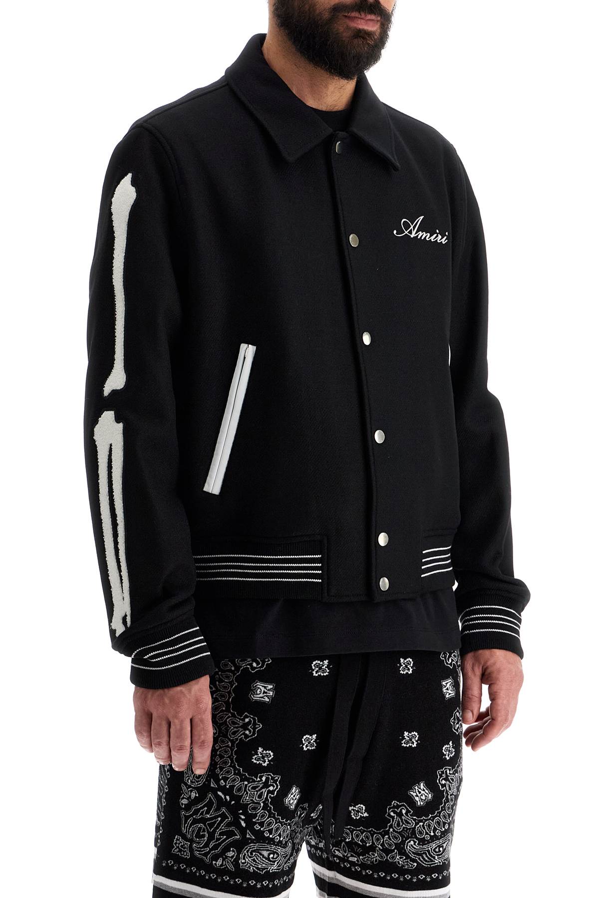 Amiri Bones Varsity Jacket for Men image 1