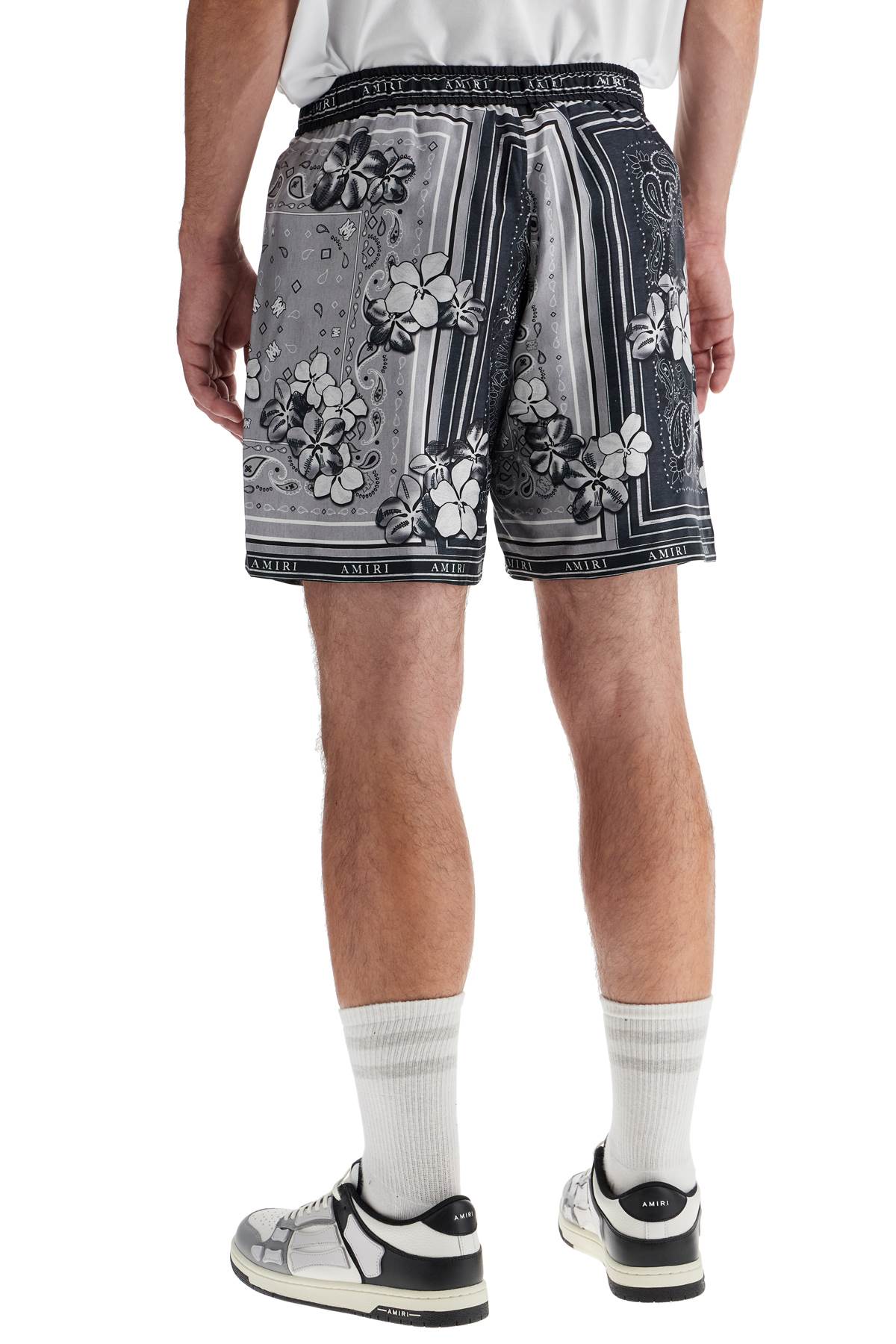 Amiri silk bandana print bermuda shorts image 2