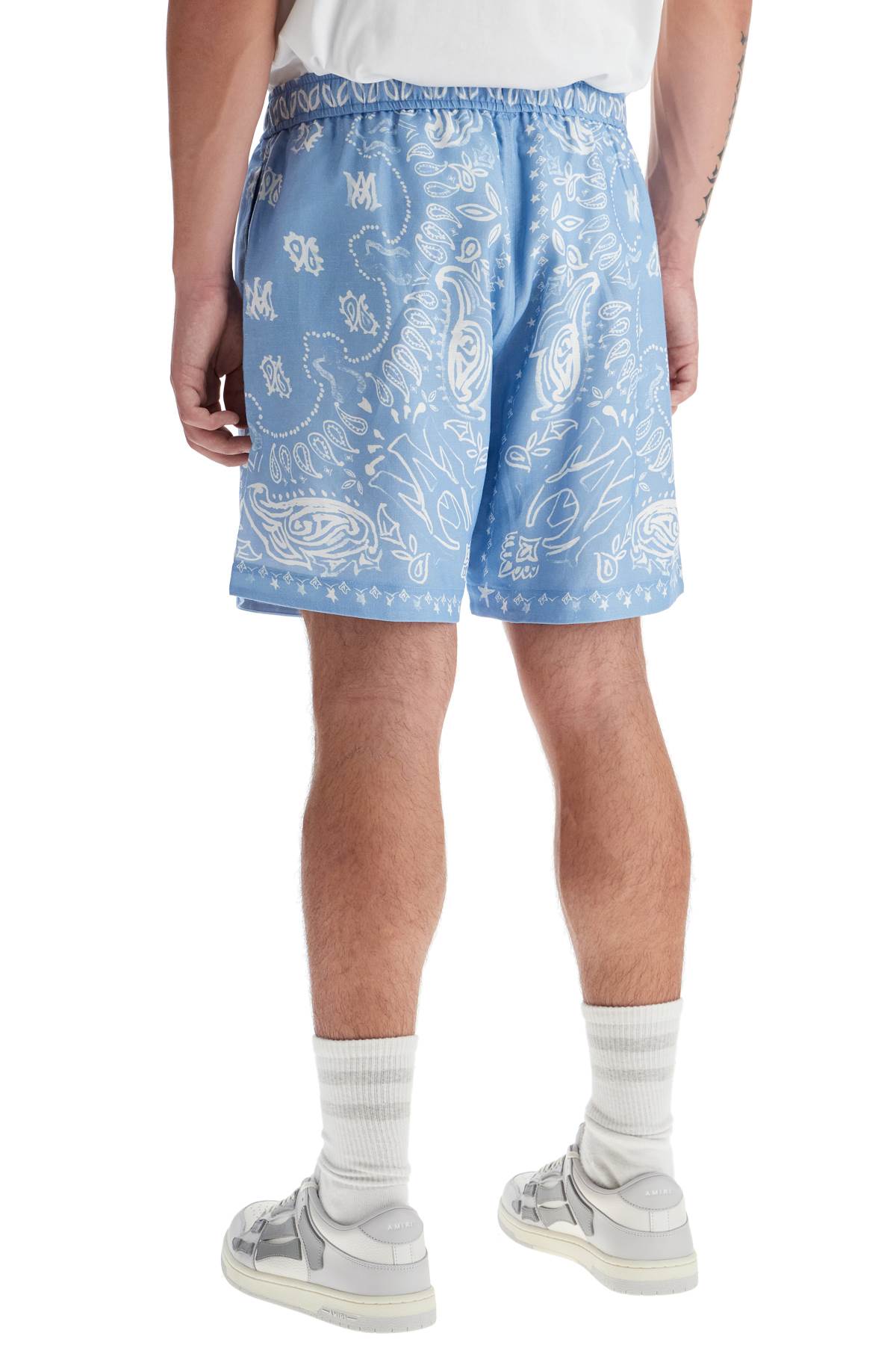 Amiri Watercolor Bandana Bermuda Shorts image 2