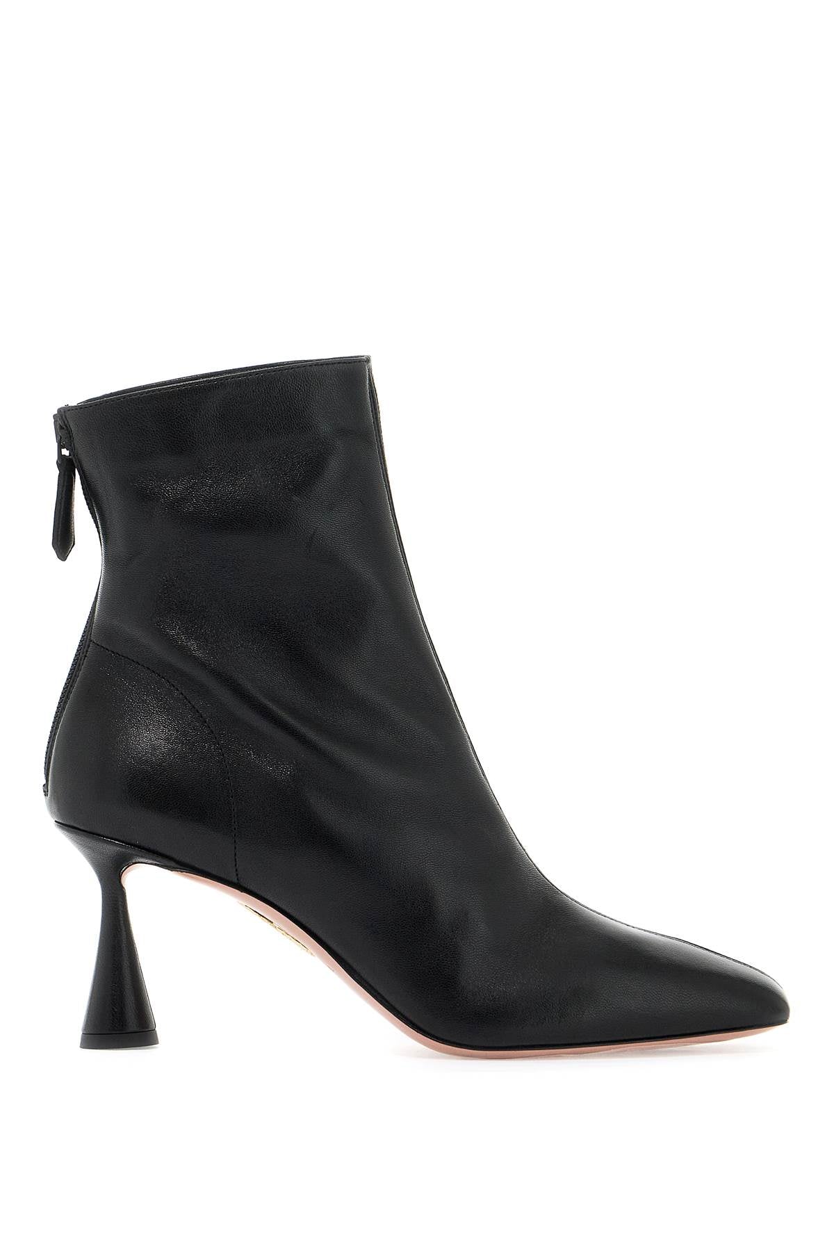 Aquazzura Amore Bootie 75: Elegant Leather Ankle Boots with Sculpted Heel image 0