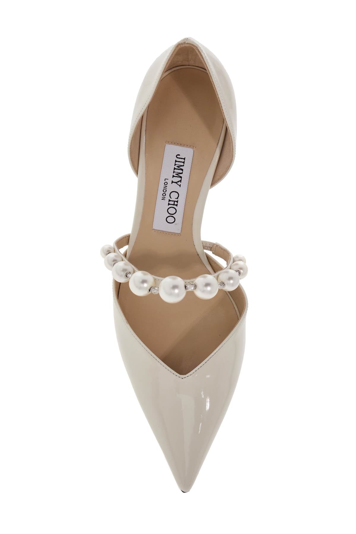 Jimmy Choo Aurelie Crystal-Embellished Patent Leather Pumps image 1