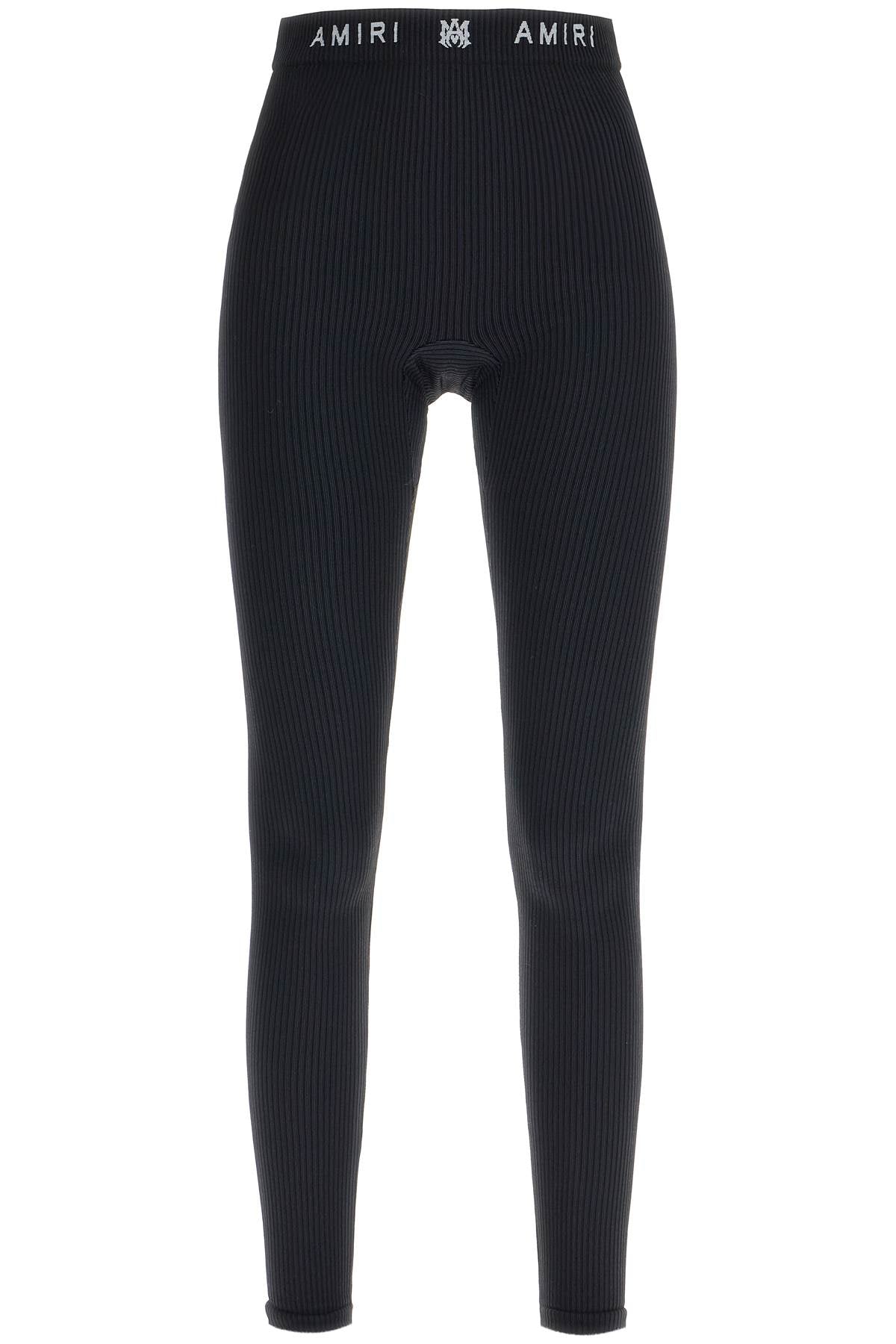 Amiri Seamless Ribbed Leggings: High-Waisted Stretch Jersey image 0