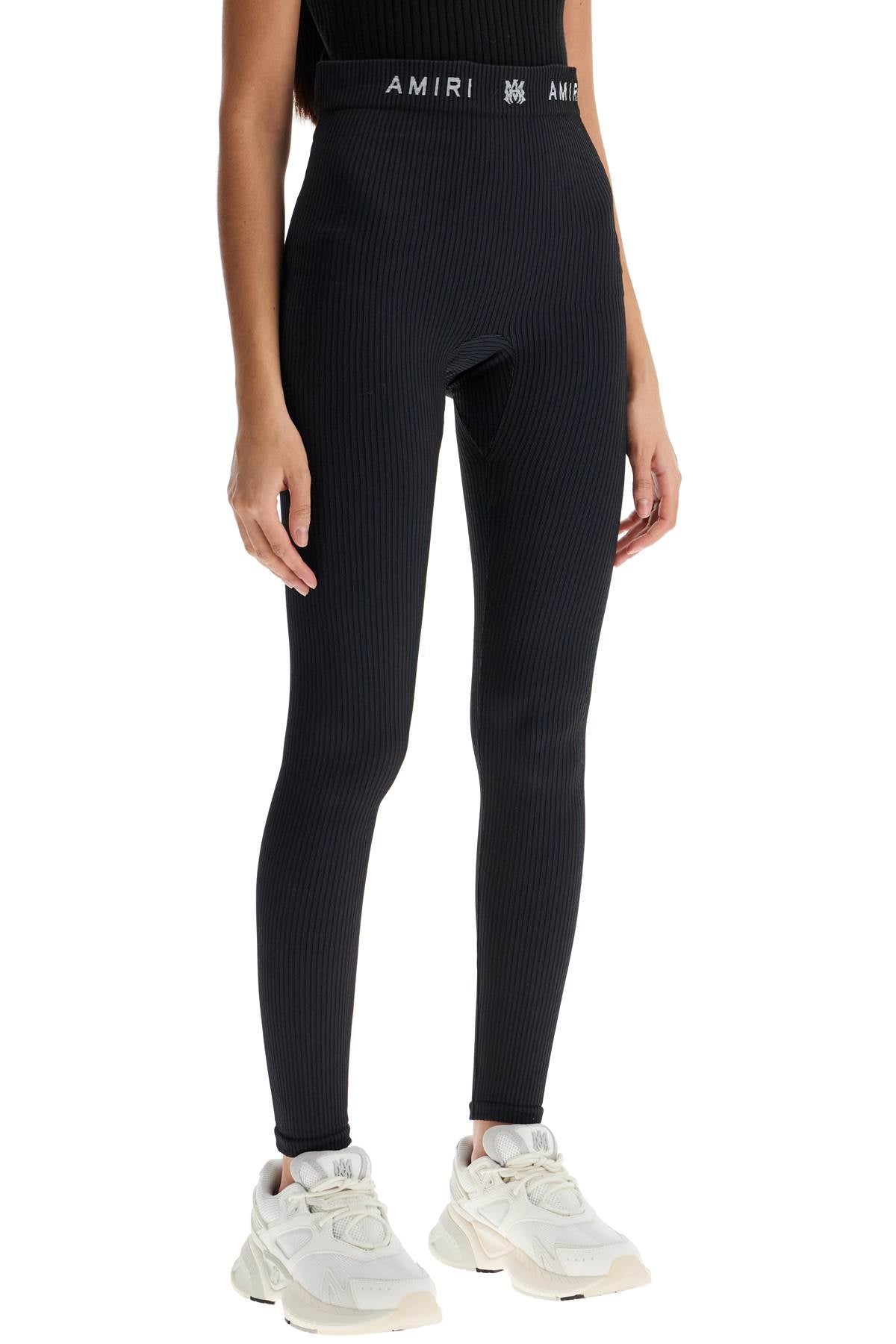 Amiri Seamless Ribbed Leggings: High-Waisted Stretch Jersey image 1