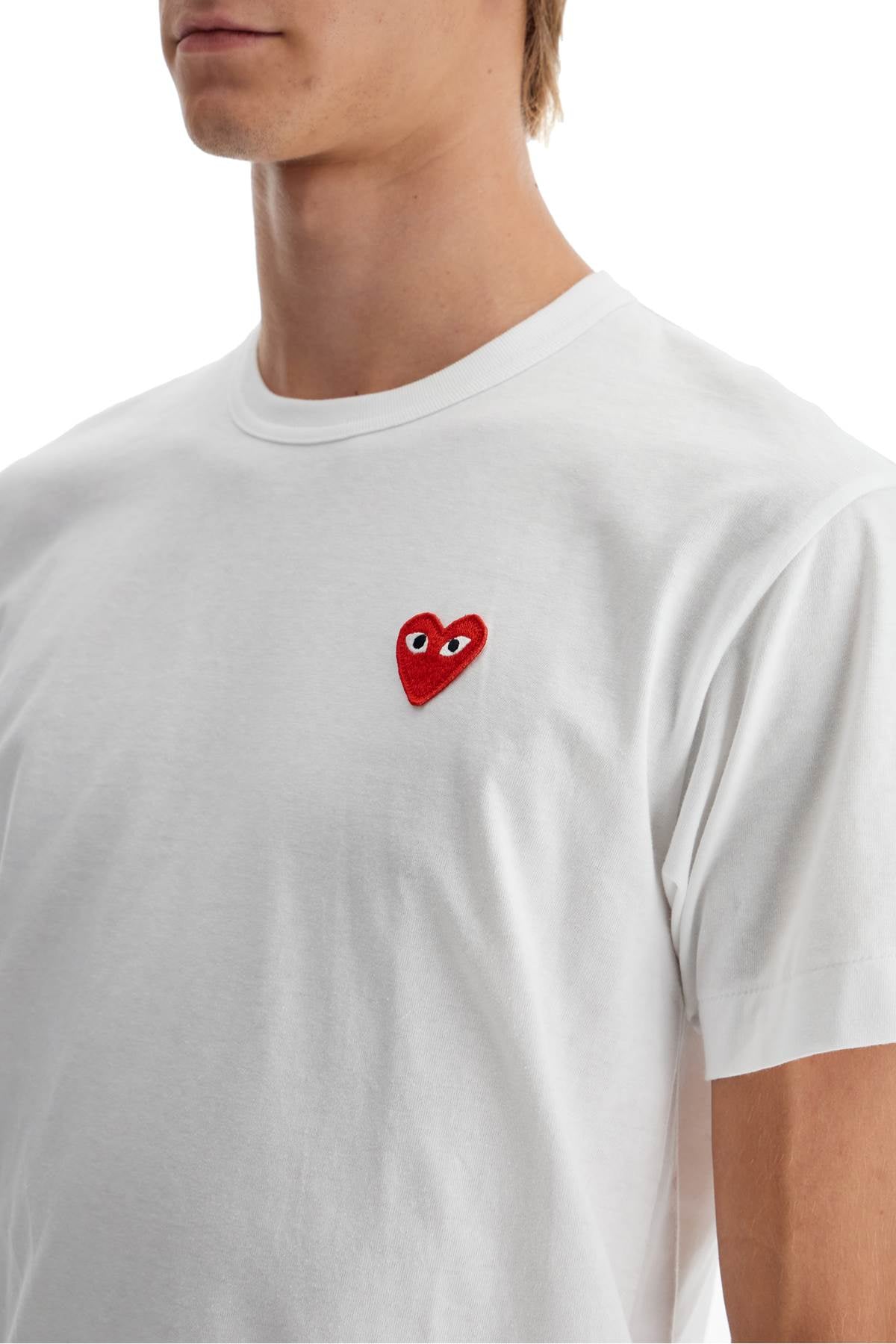 Comme des Garçons Play Unisex Heart Patch T-Shirt image 3