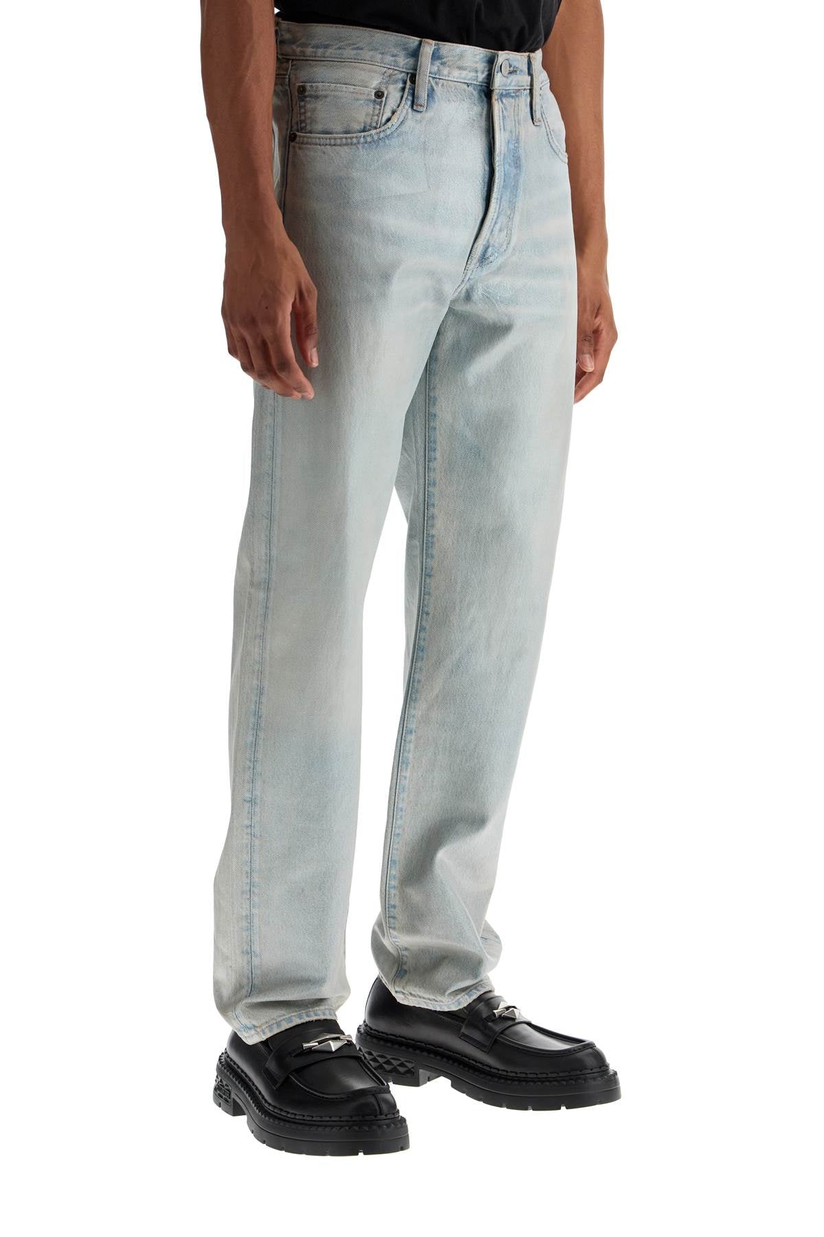 Acne Studios light blue straight cotton jeans model 1996 image 1