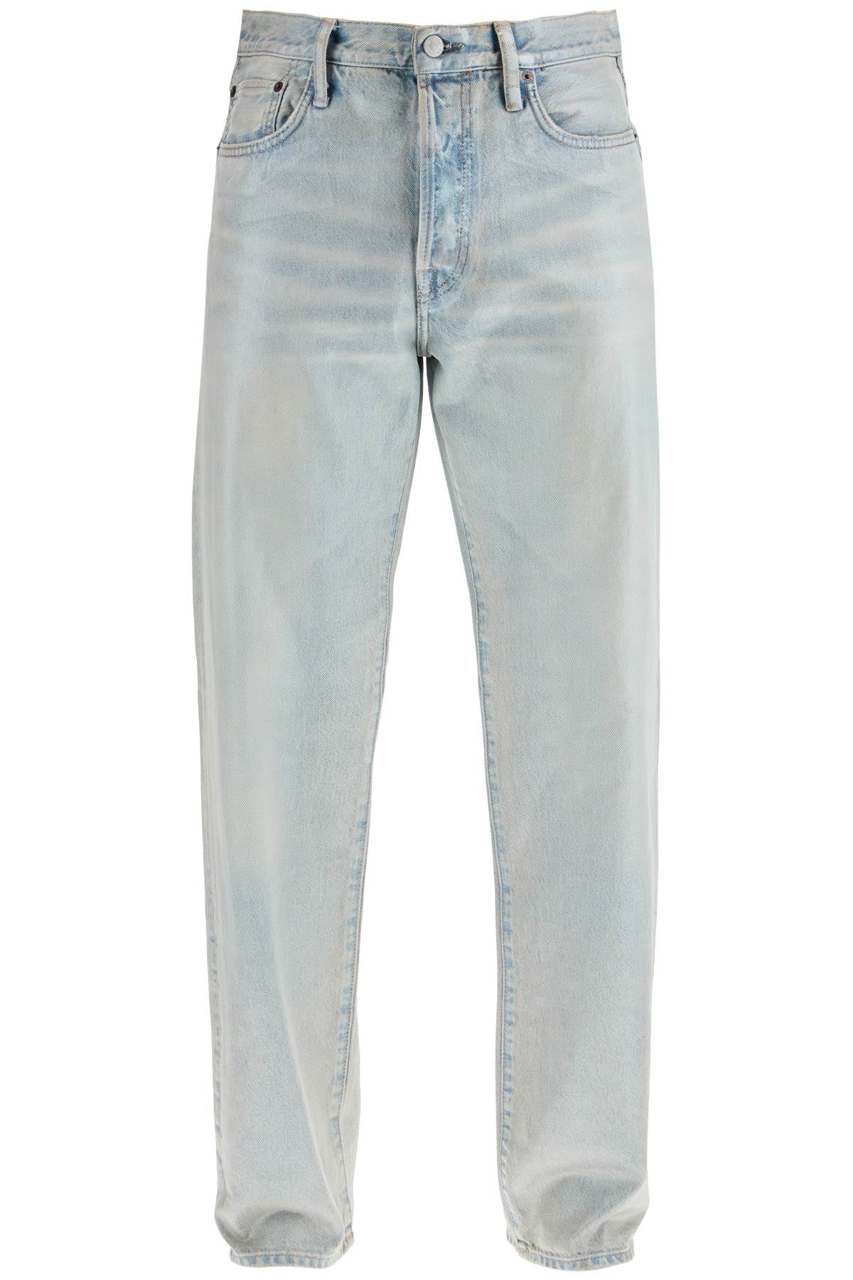 Acne Studios light blue straight cotton jeans model 1996 image 0