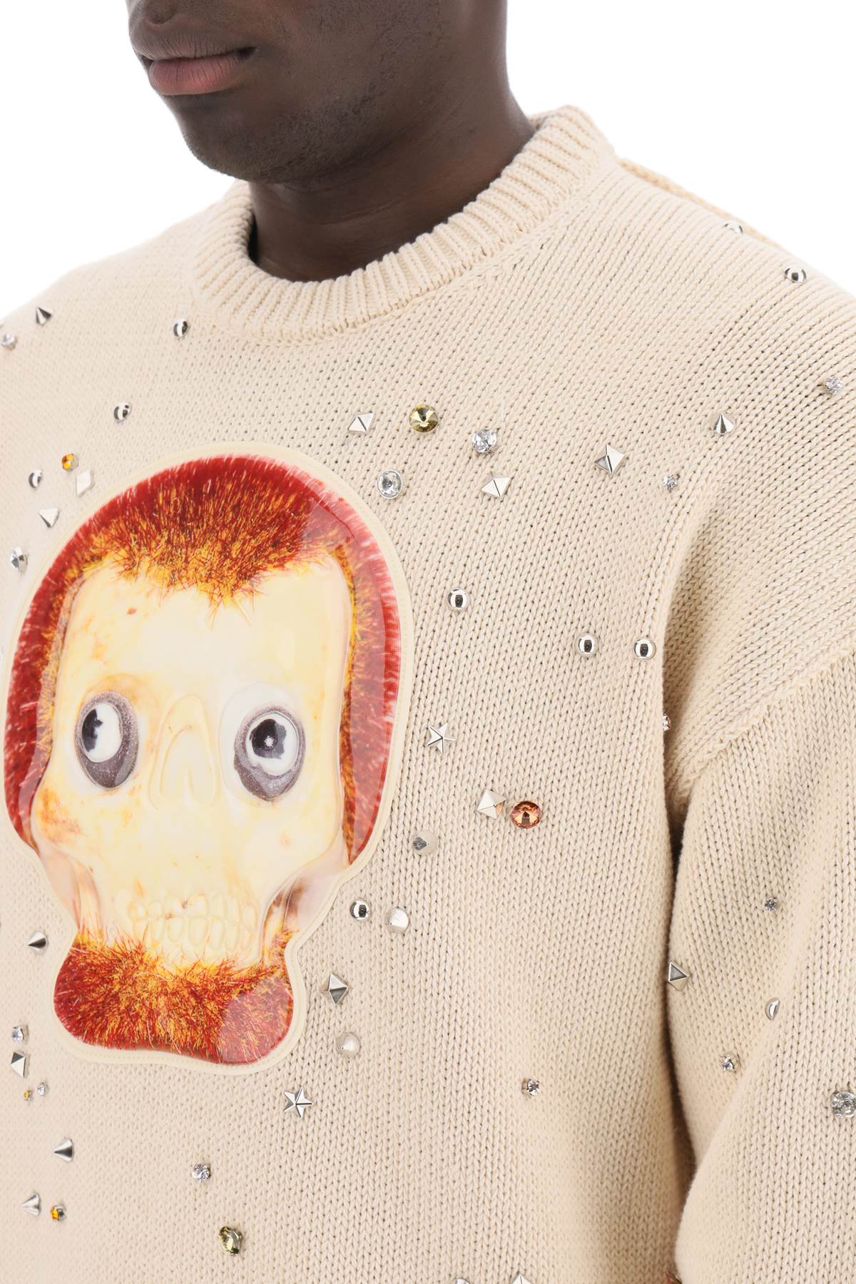 Acne Studios Studded Pullover Sweater with Animation image 3