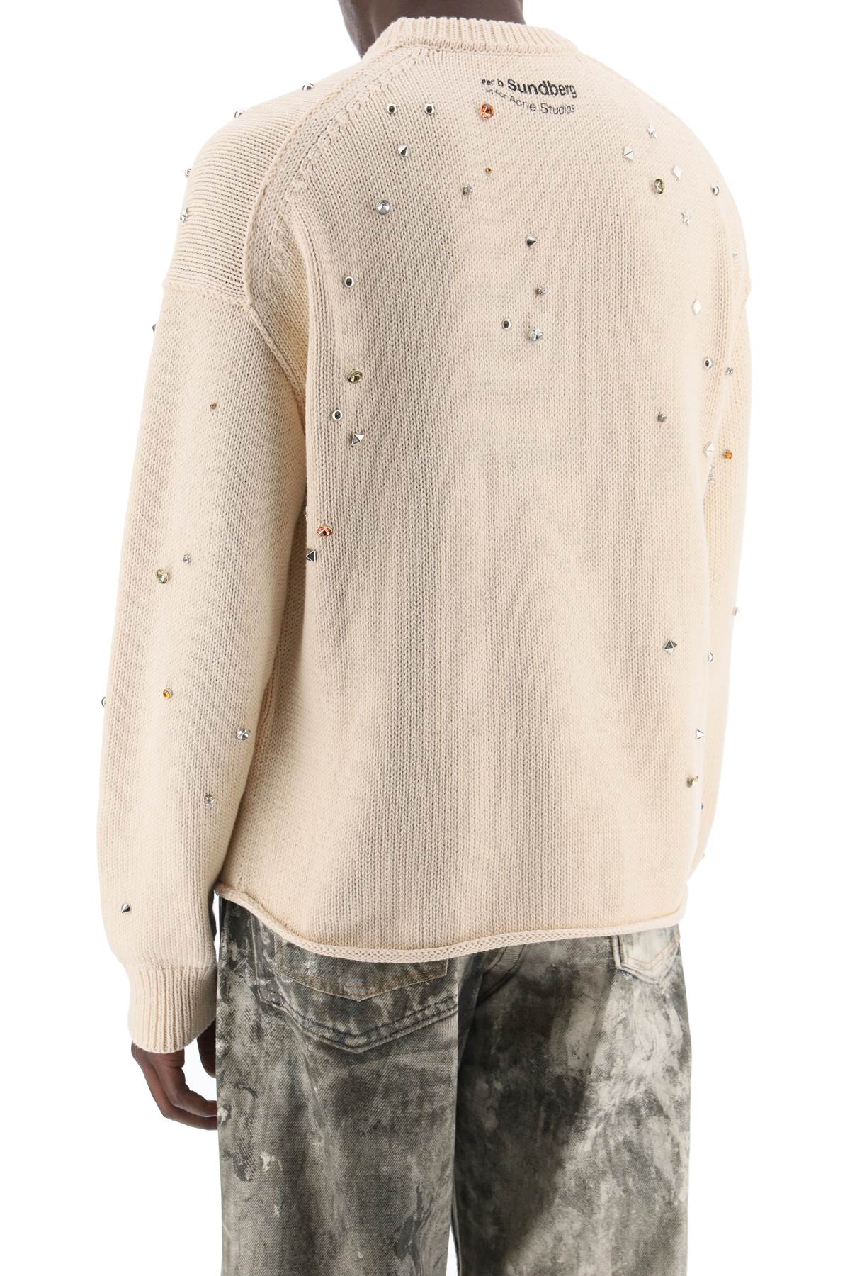 Acne Studios Studded Pullover Sweater with Animation image 2