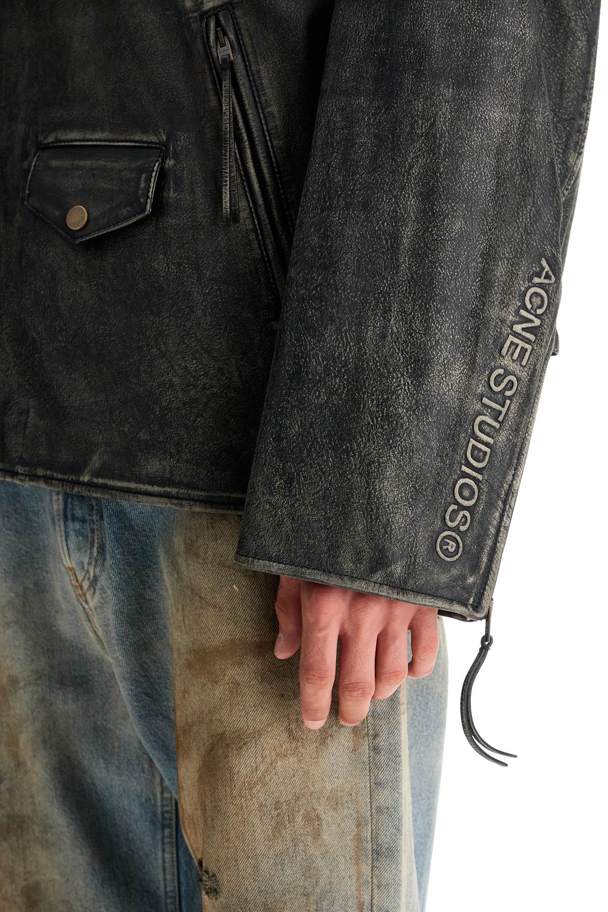 Acne Studios oversized biker image 3