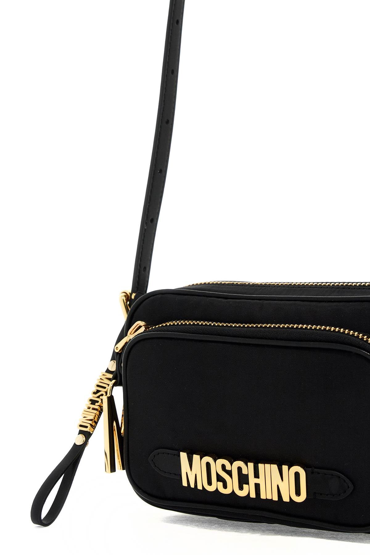 Moschino Mini Nylon Crossbody Bag with Metal Logo image 2