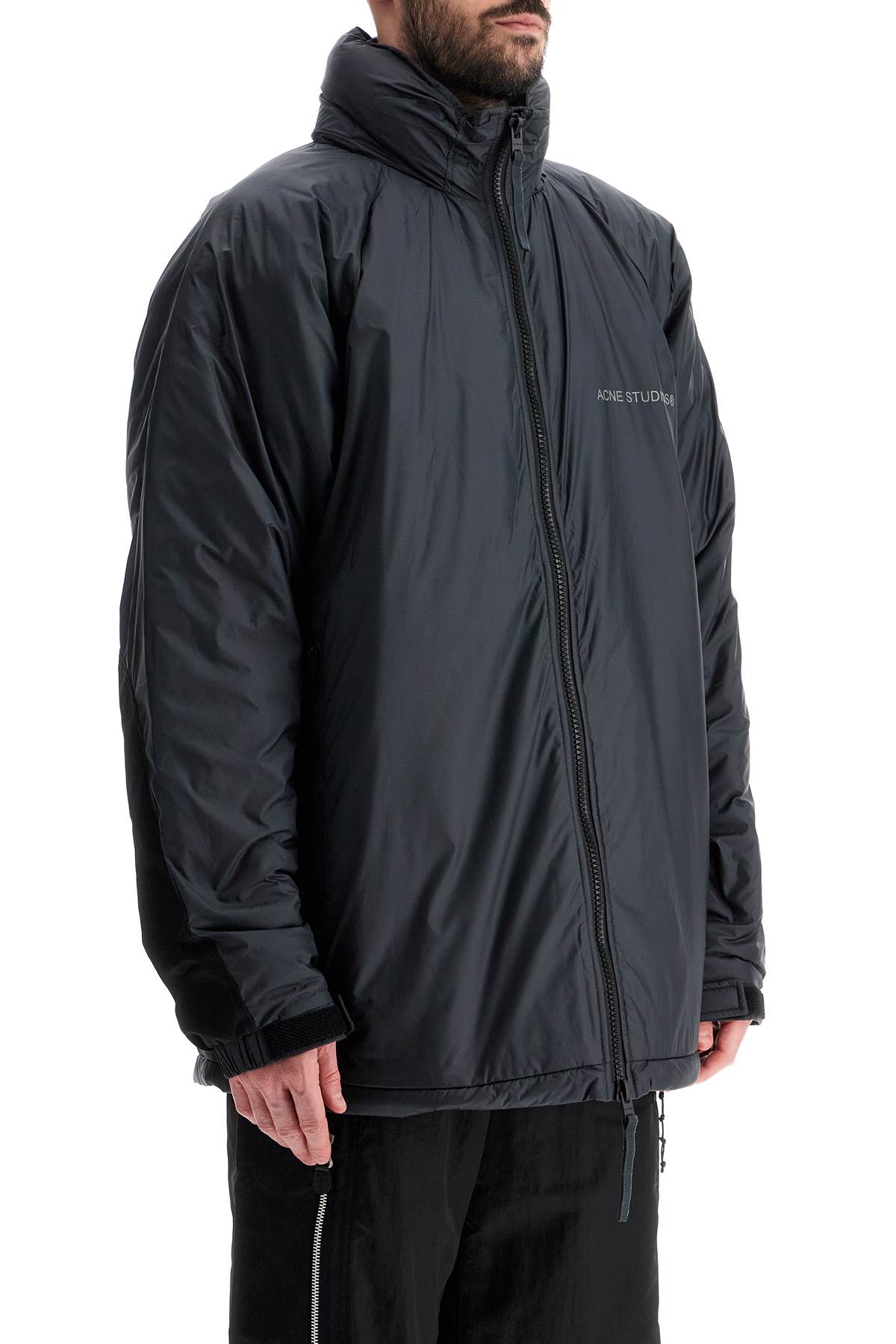 Acne Studios Lightweight Down Jacket with Patches image 1