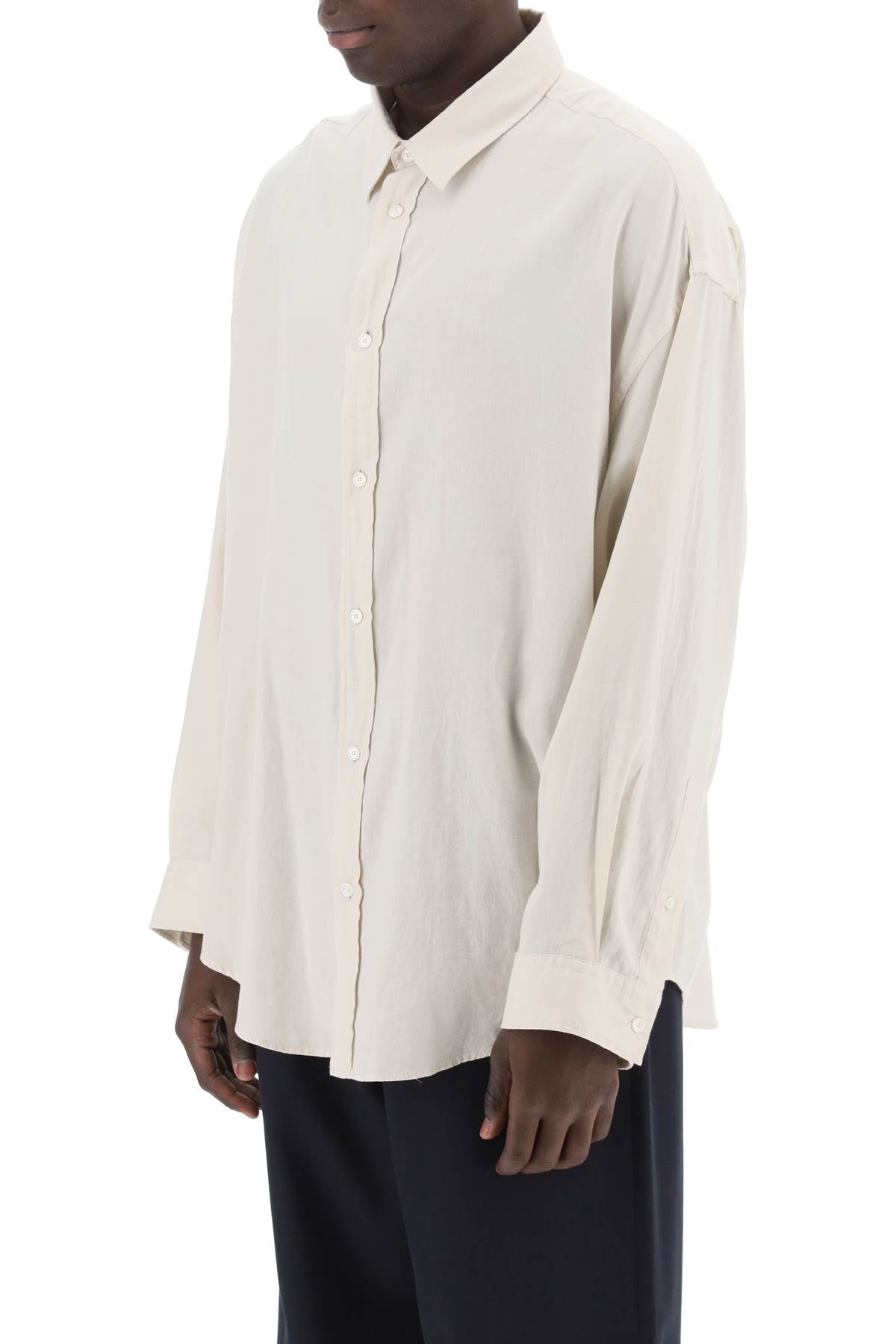 Acne Studios Oversized Cotton Panama Shirt image 3