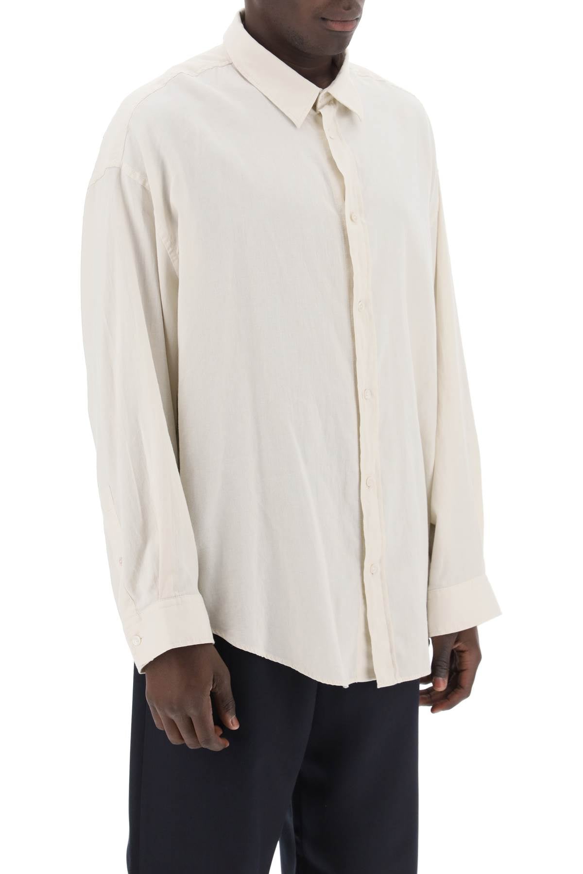 Acne Studios Oversized Cotton Panama Shirt image 1