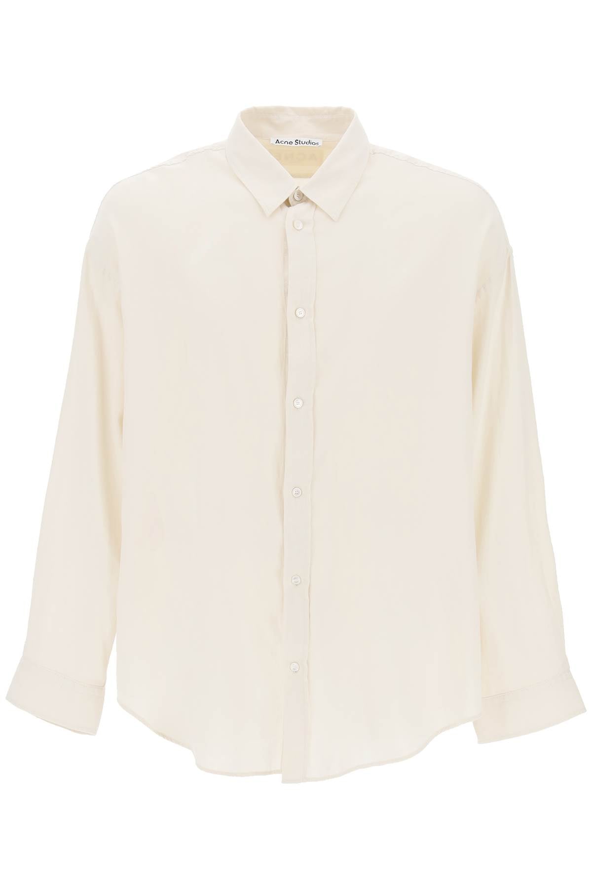 Acne Studios Oversized Cotton Panama Shirt image 0