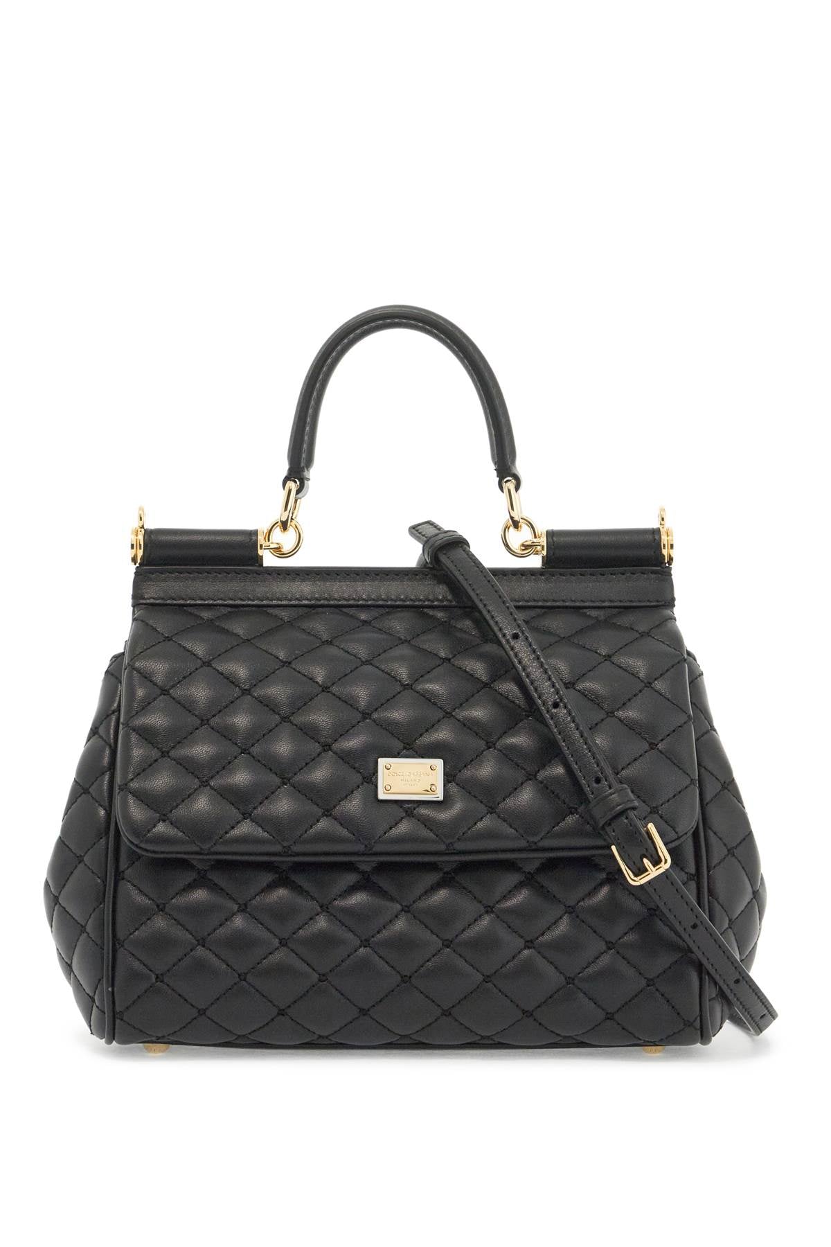 Dolce & Gabbana Sicily Medium Quilted Nappa Leather Handbag image 0